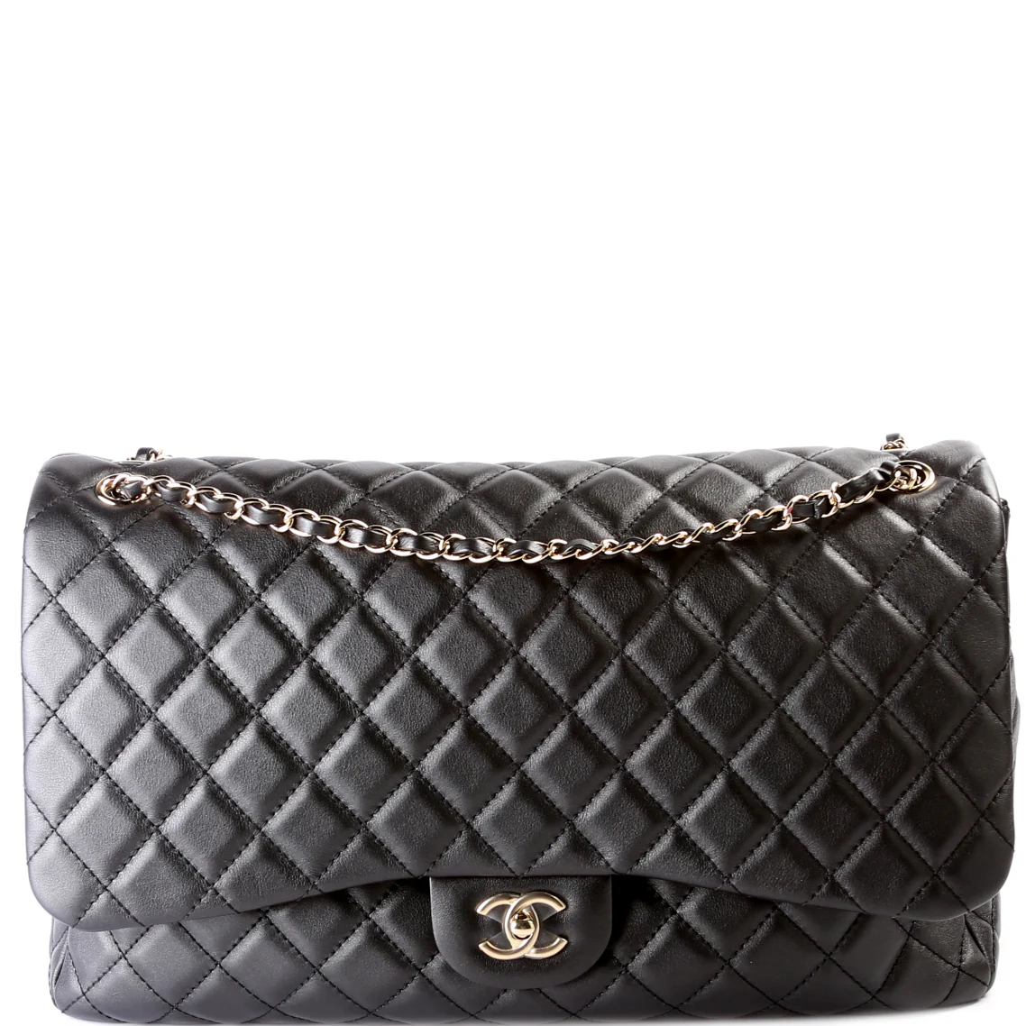 Small XXL Travel Flap Bag Quilted Calfskin 28M