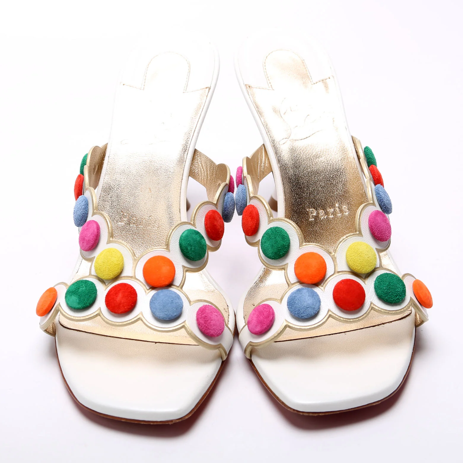 Smarta Polka Dot Sandal Heels 85mm Size 37 Multicolor - Image 2