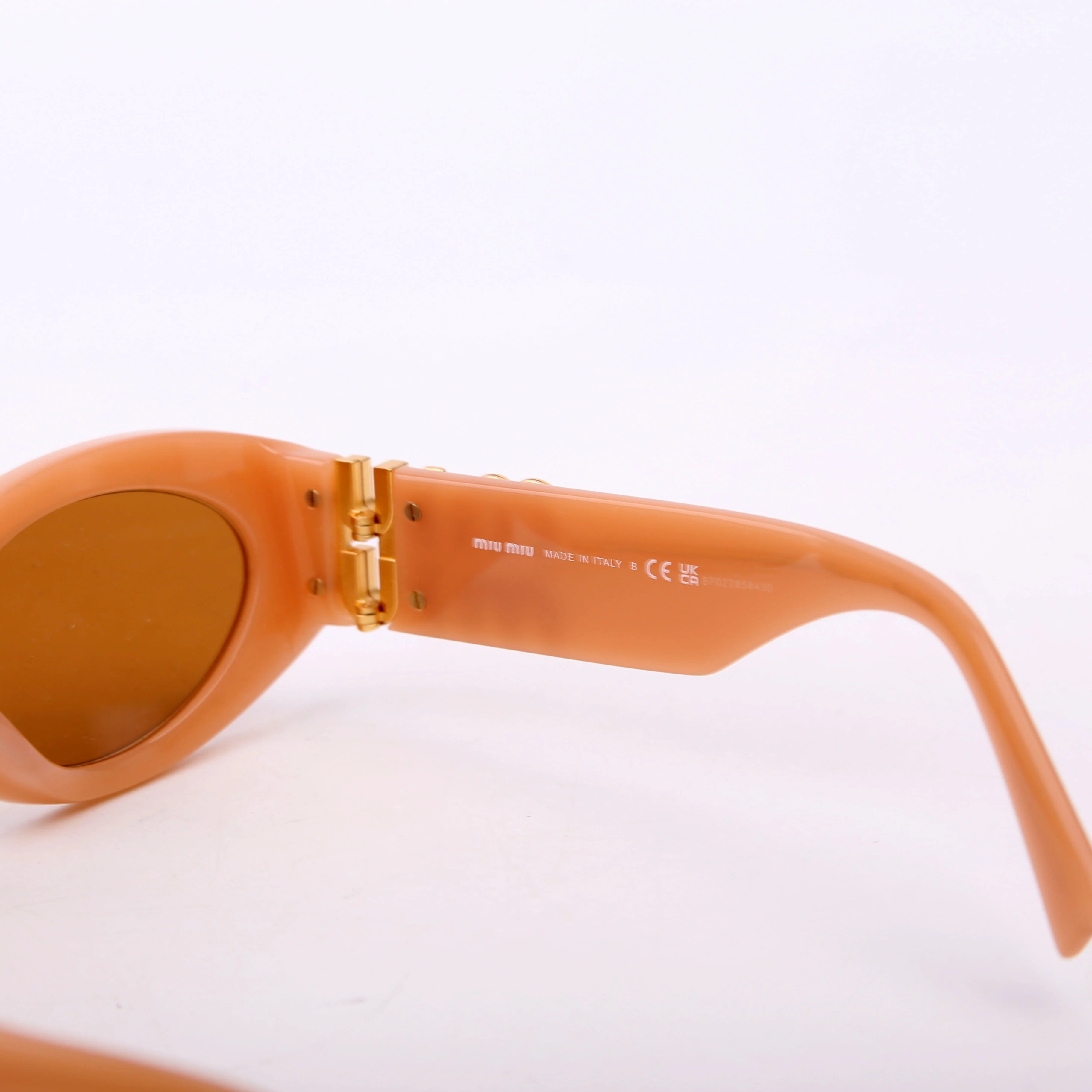 SMU11W Oval Sunglasses Peach - Image 6