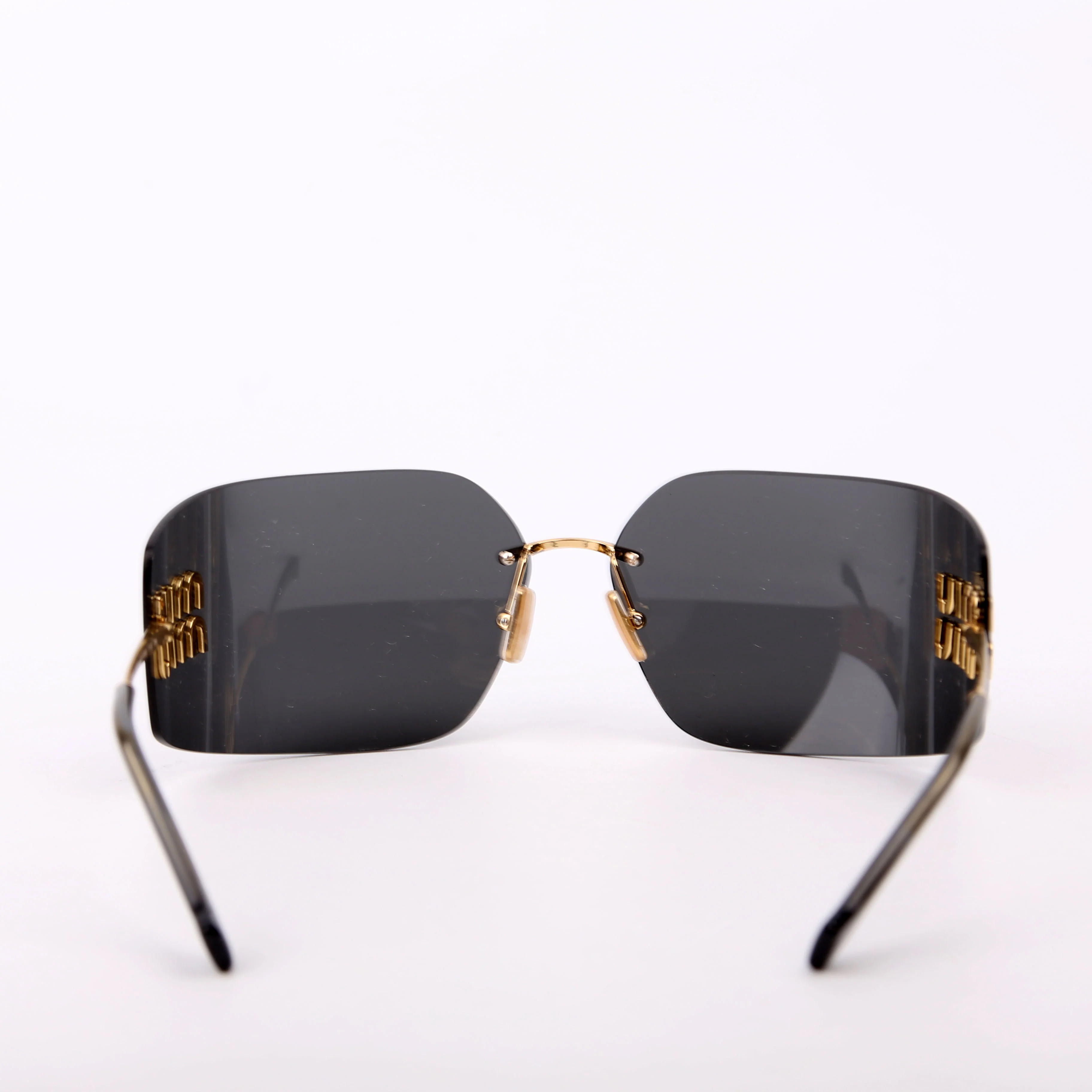 SMU54Y Shield Sunglasses Black/Gold - Image 3