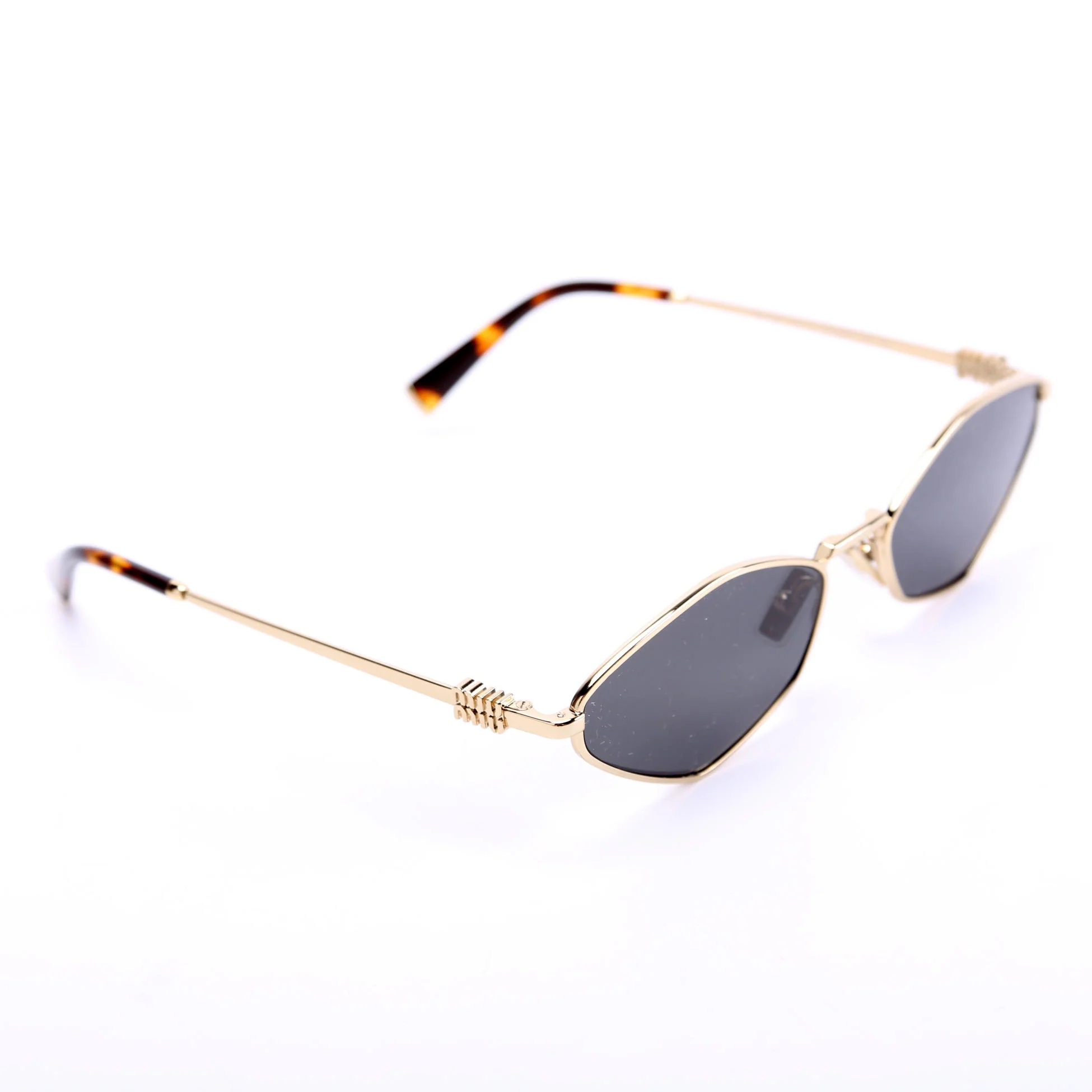 SMU56Z Cat Eye Sunglasses Gold/Brown - Image 2