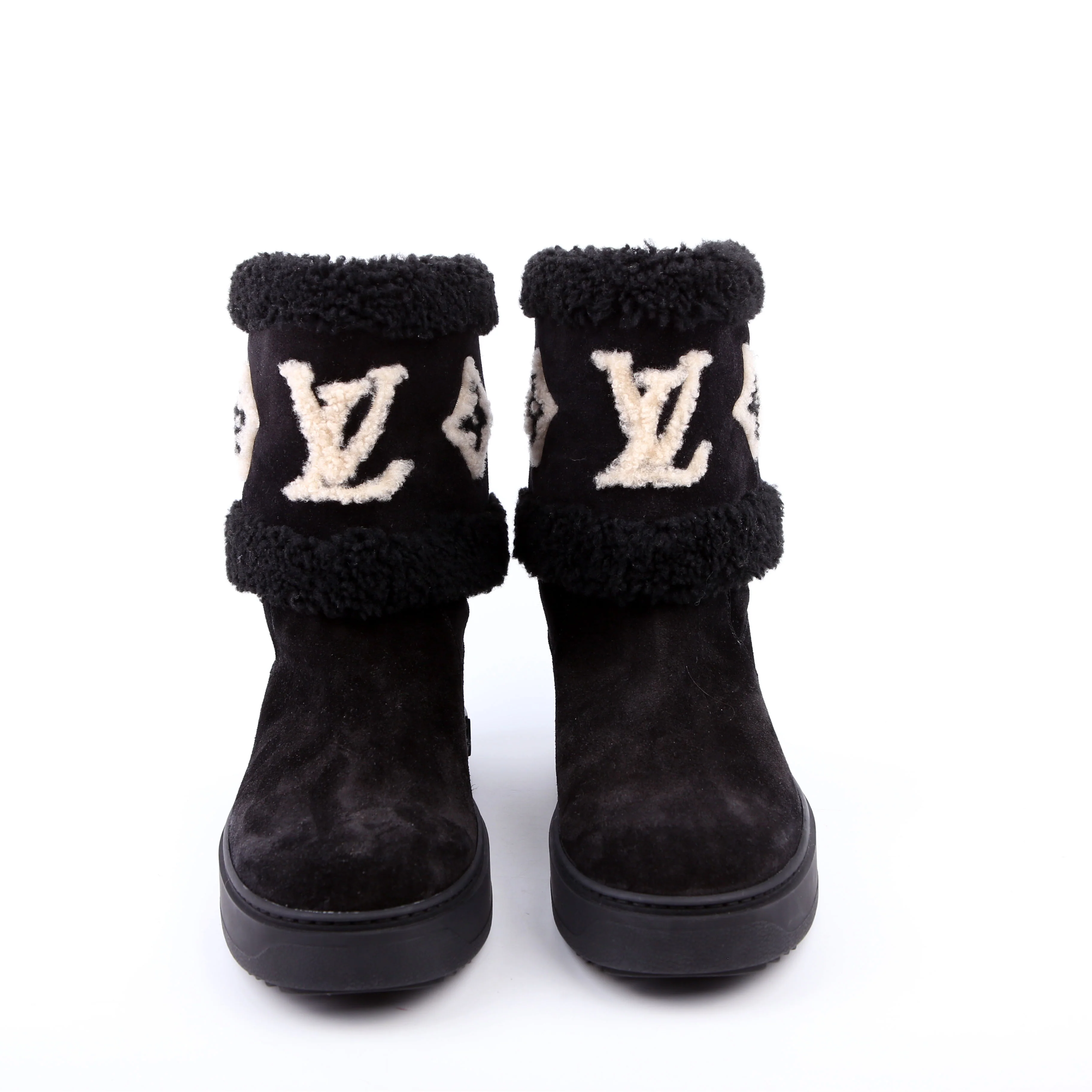 Snowdrop Ankle Boots Calfskin/Shearling Size 42 Black - Image 2