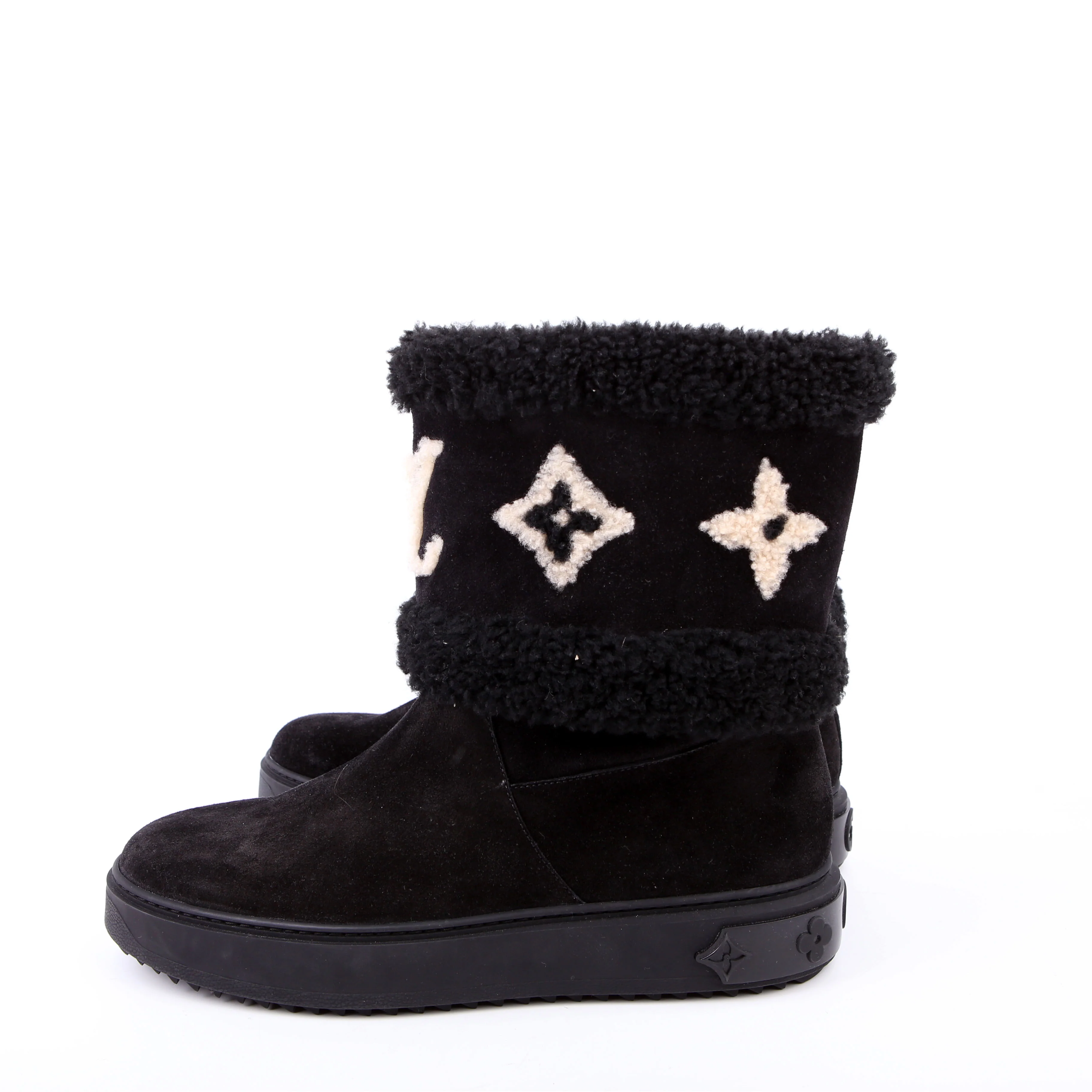 Snowdrop Ankle Boots Calfskin/Shearling Size 42 Black - Image 5