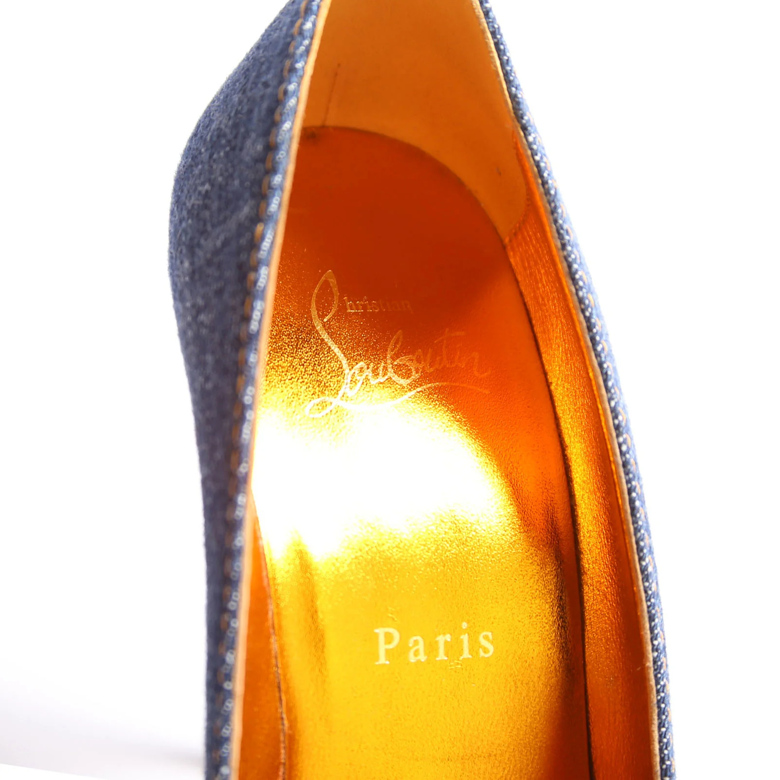 So Kate Denim 110MM Size 38 Blue - Image 9