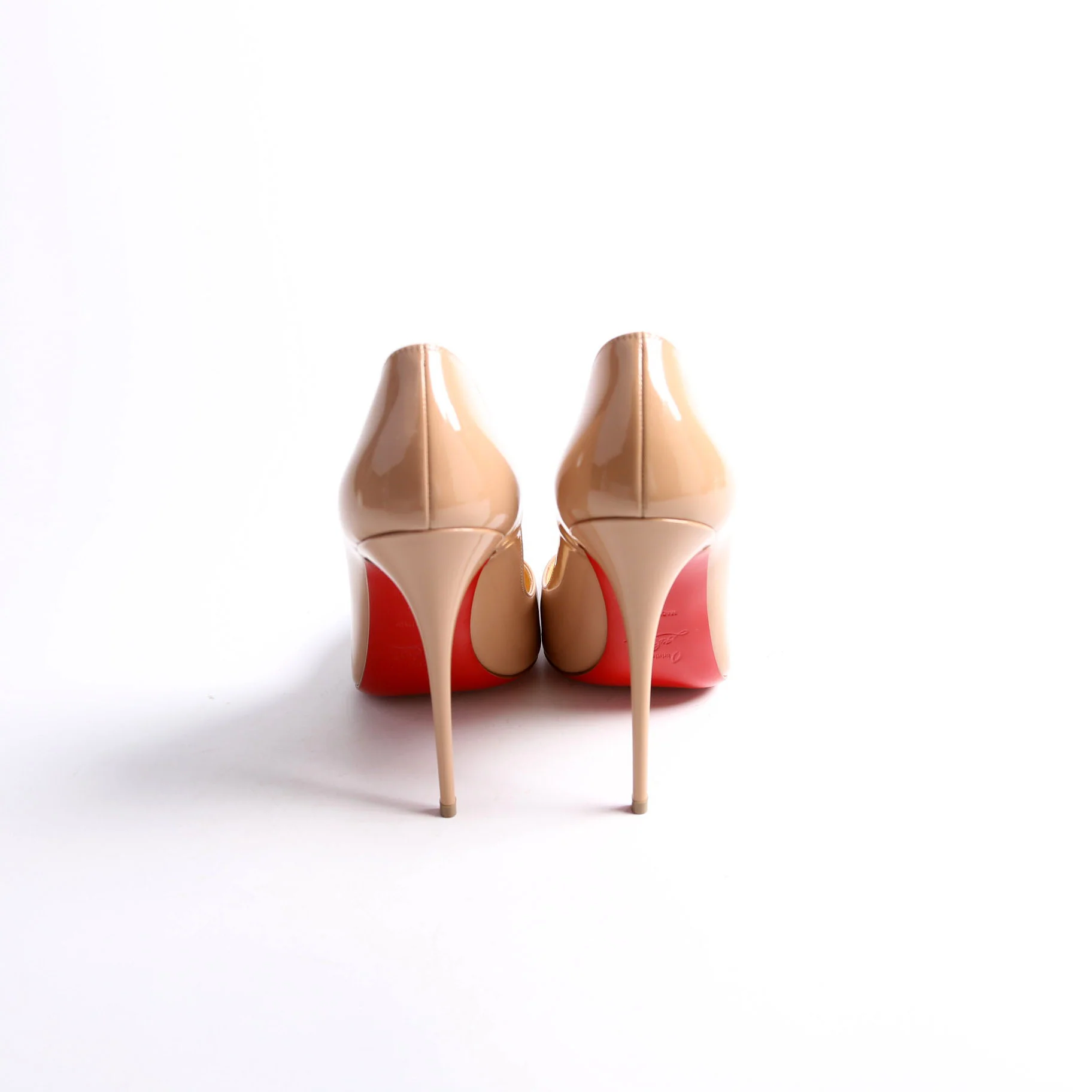So Kate Patent 120 Pumps Size 39.5 Nude - Image 4