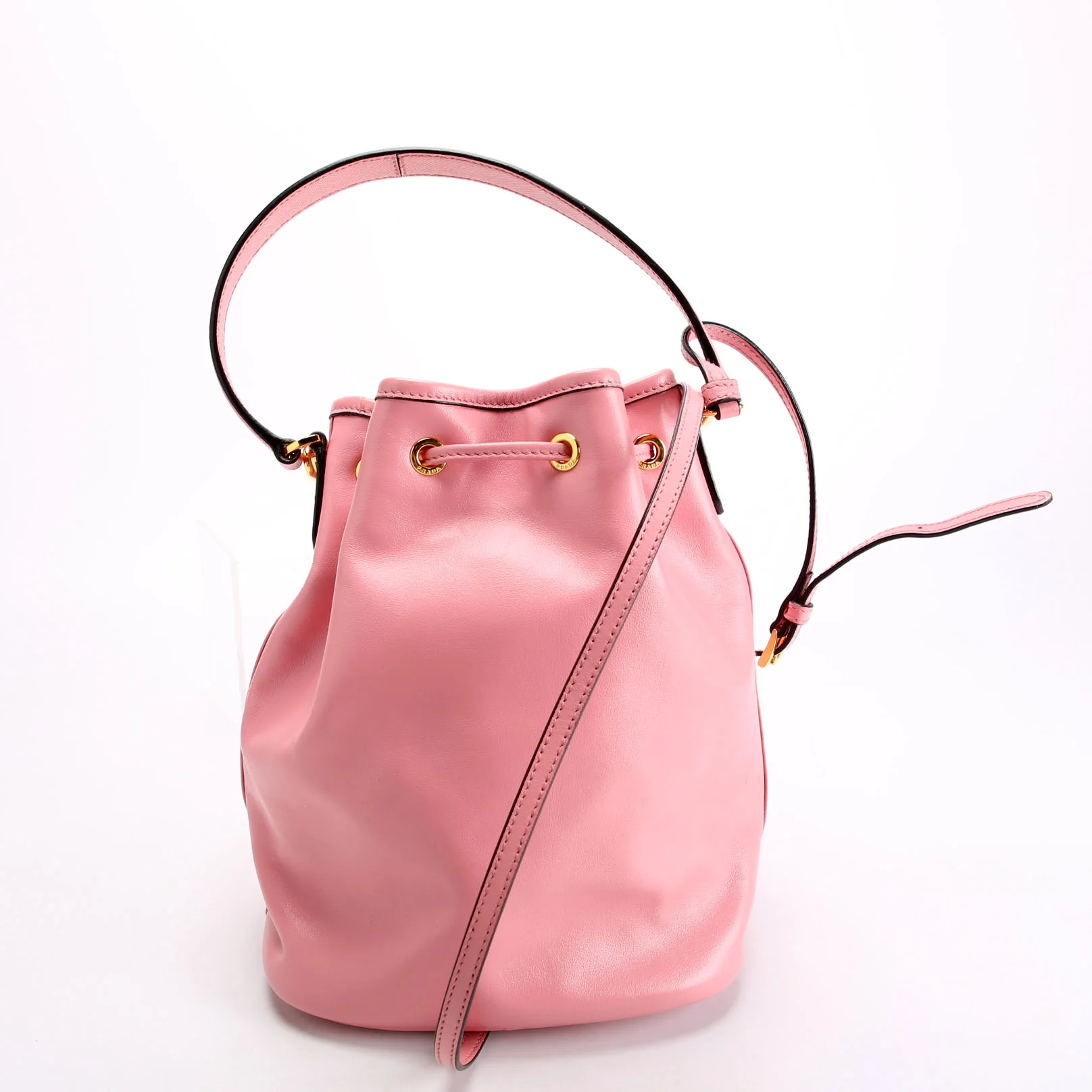 Soft Leather Mini Bucket Pink - Image 3