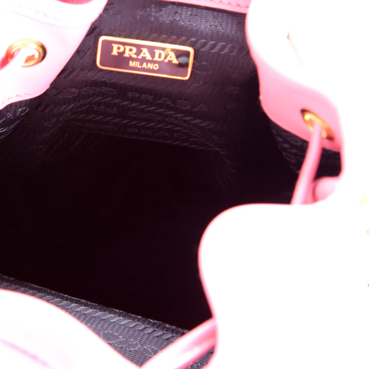 Soft Leather Mini Bucket Pink - Image 8
