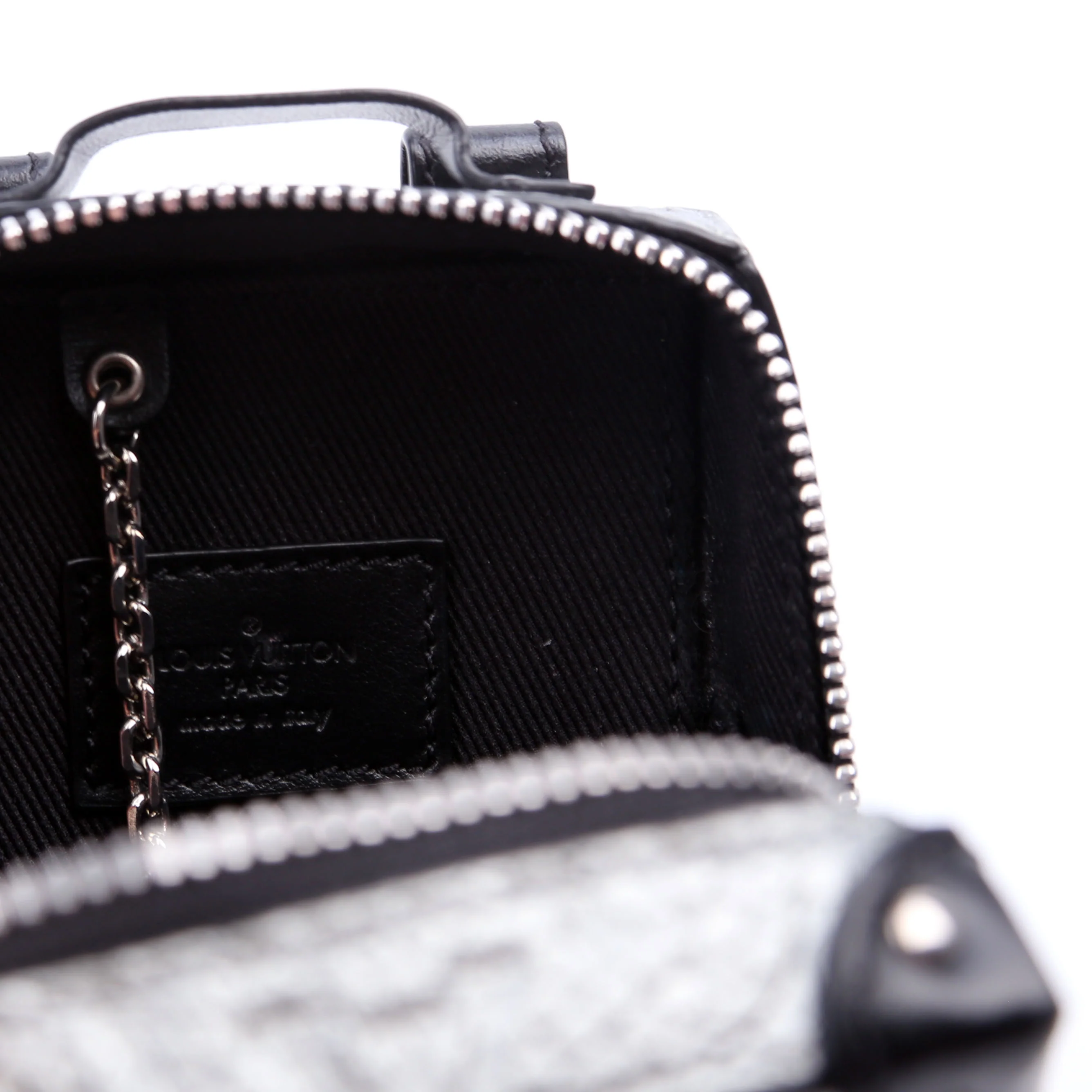 Soft Trunk Backpack Bag Charm Monogram Taurillon Silver/Black - Image 10