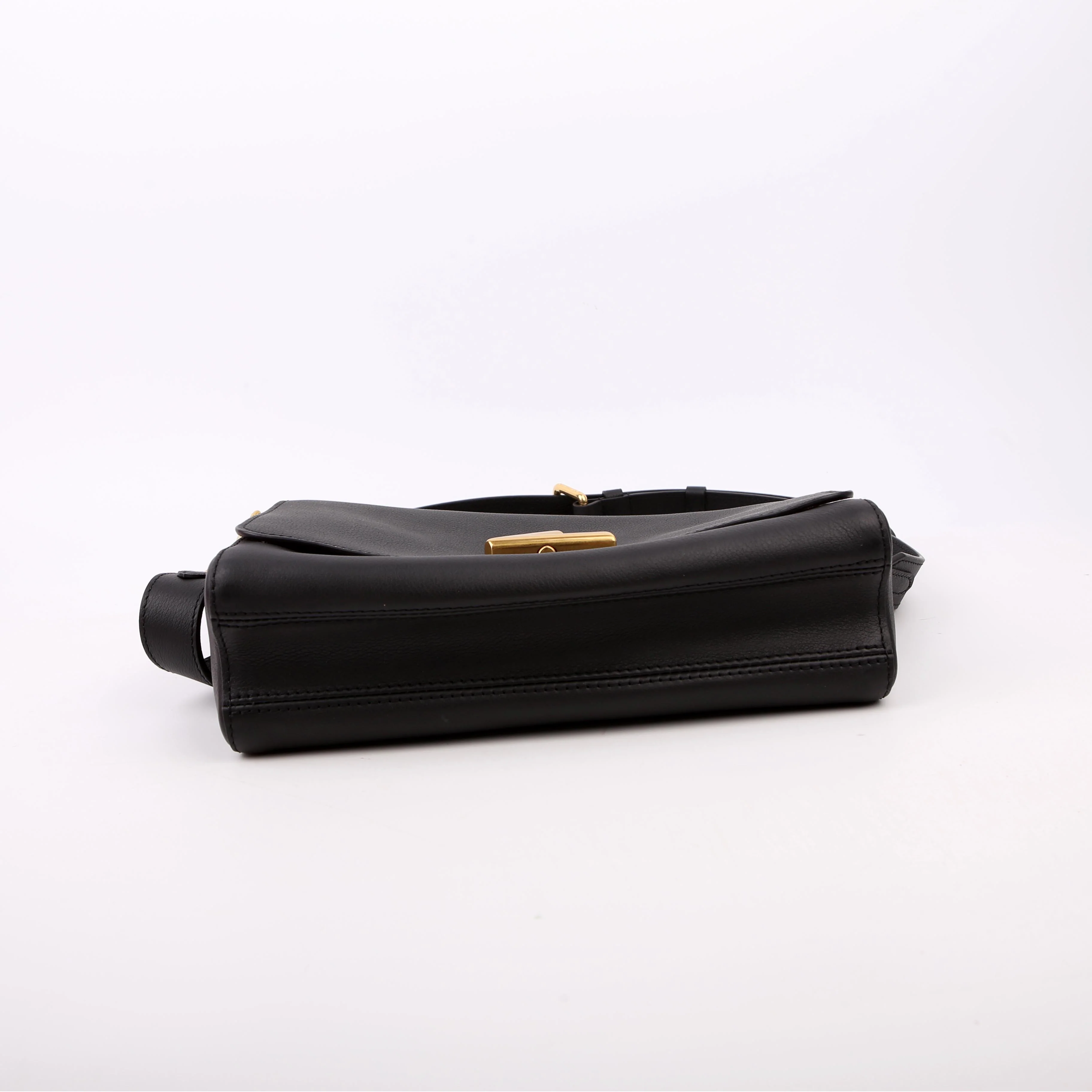 Soft Twist Shoulder Calfskin Black - Image 4