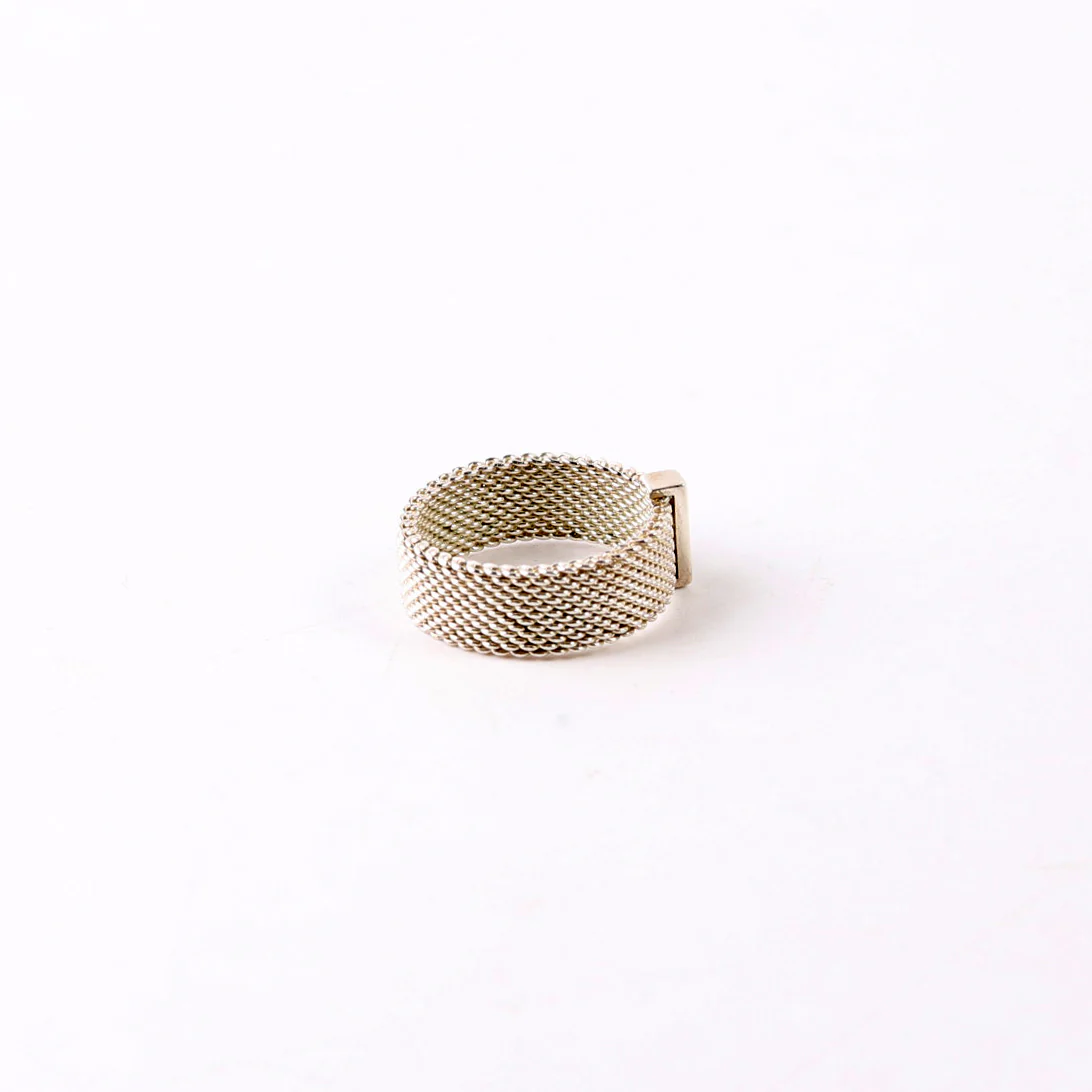 Somerset Diamond Mesh Ring Size 5.5 925 - Image 4