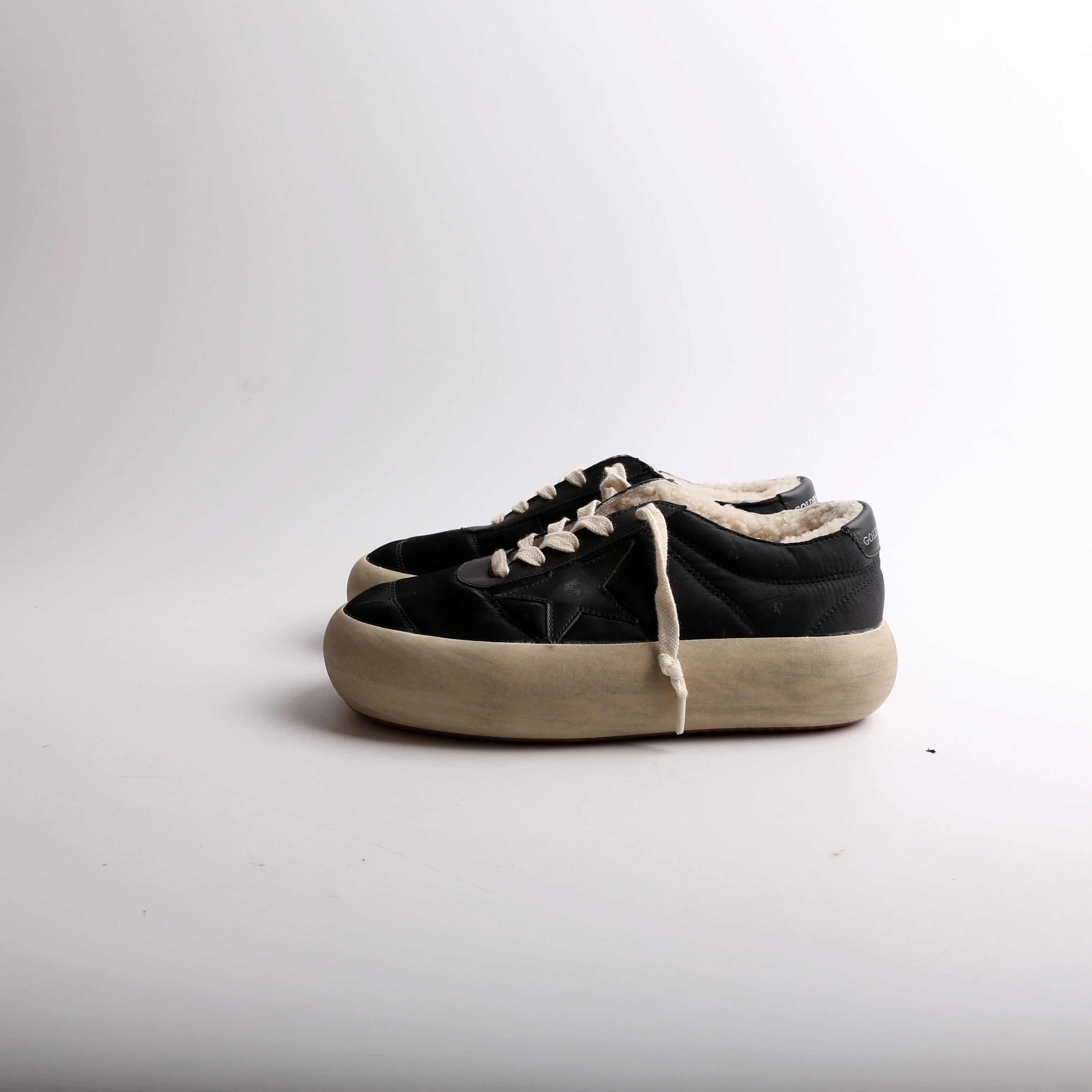 Space-Star Nylon/Shearling Sneakers Size 36 - Image 5