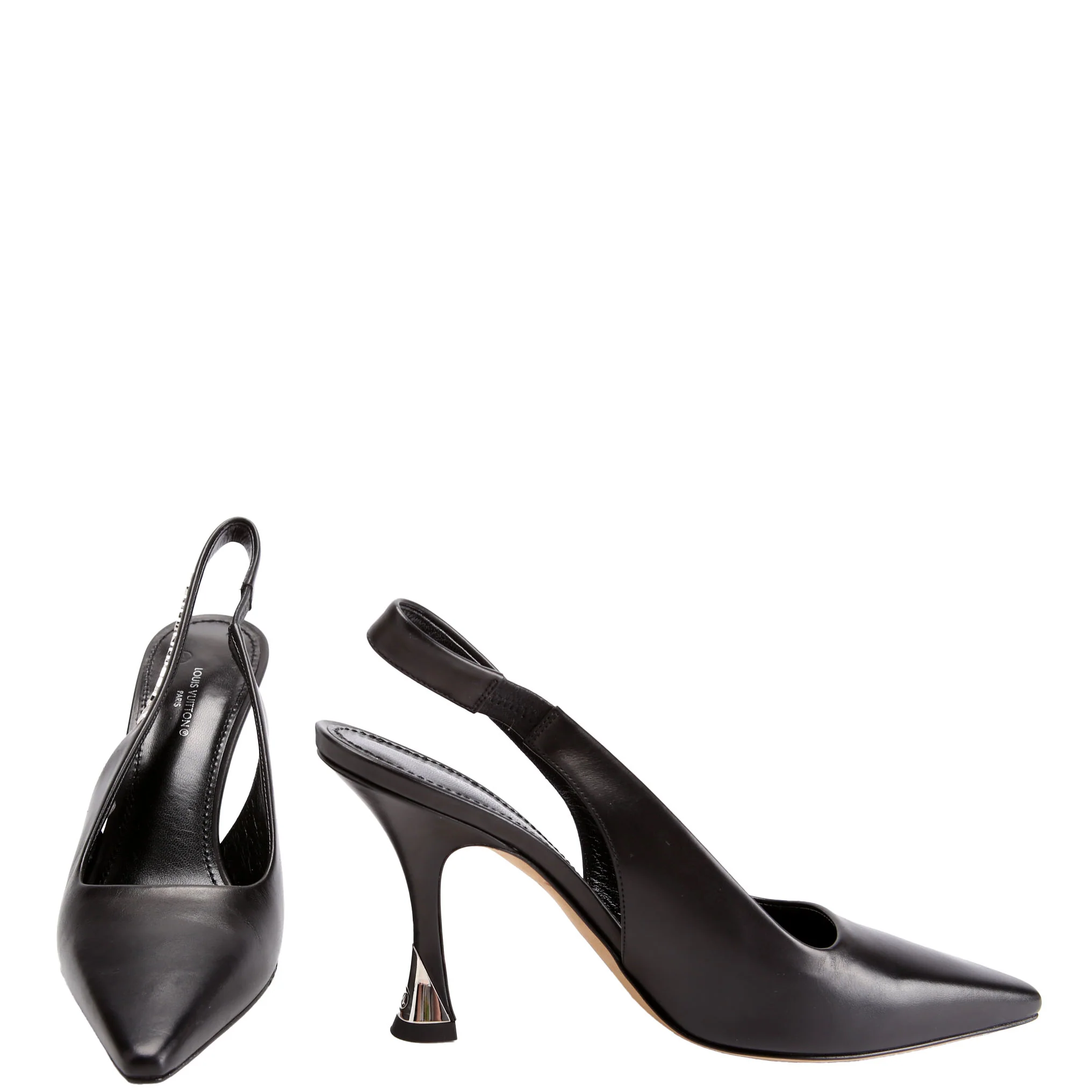 Sparkle Slingback Pumps Size 37 Black