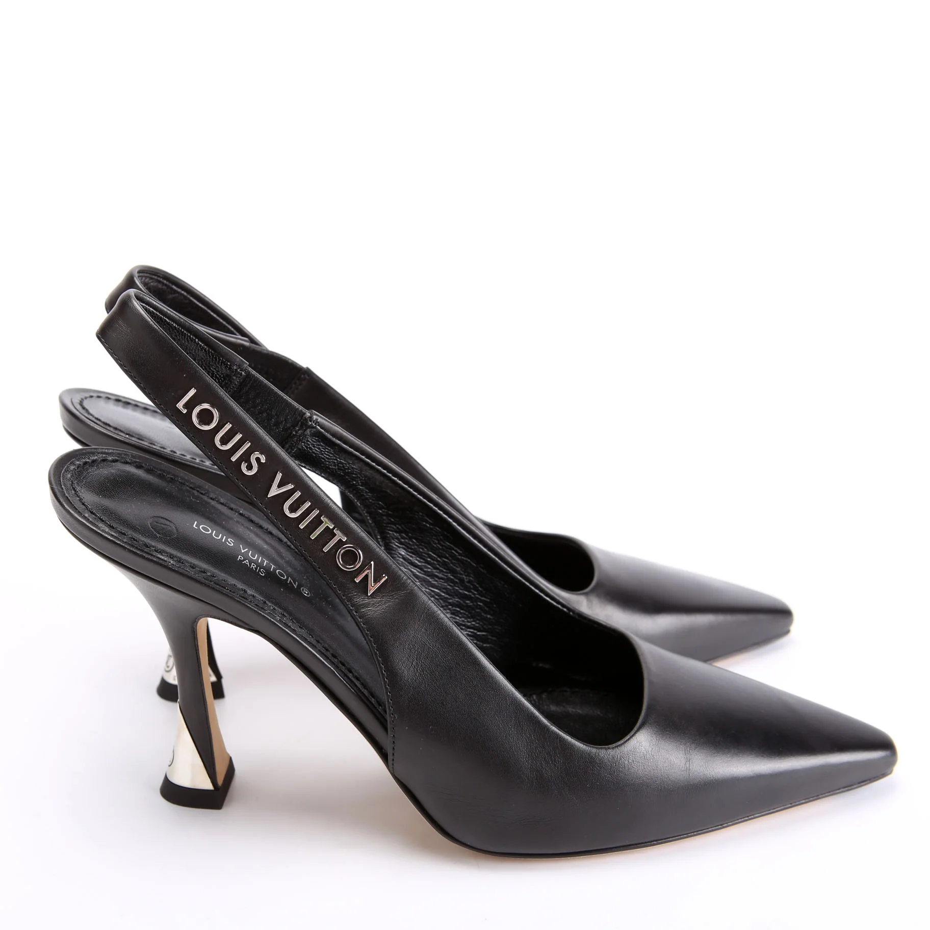 Sparkle Slingback Pumps Size 37 Black - Image 3