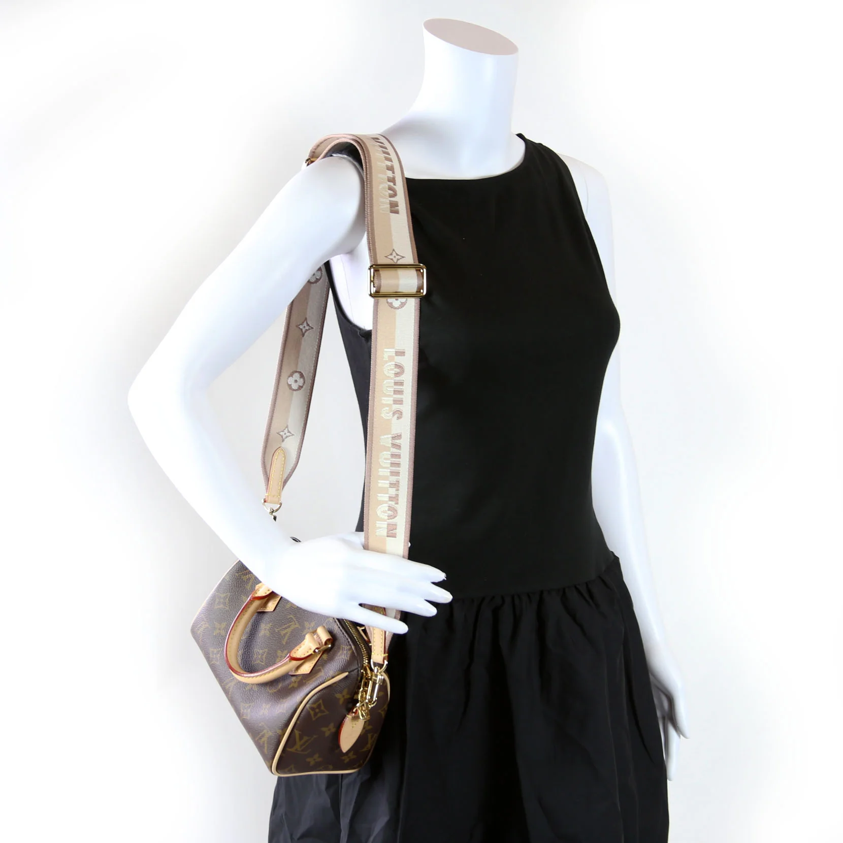Speedy 20 Bandouliere Monogram Beige - Image 13