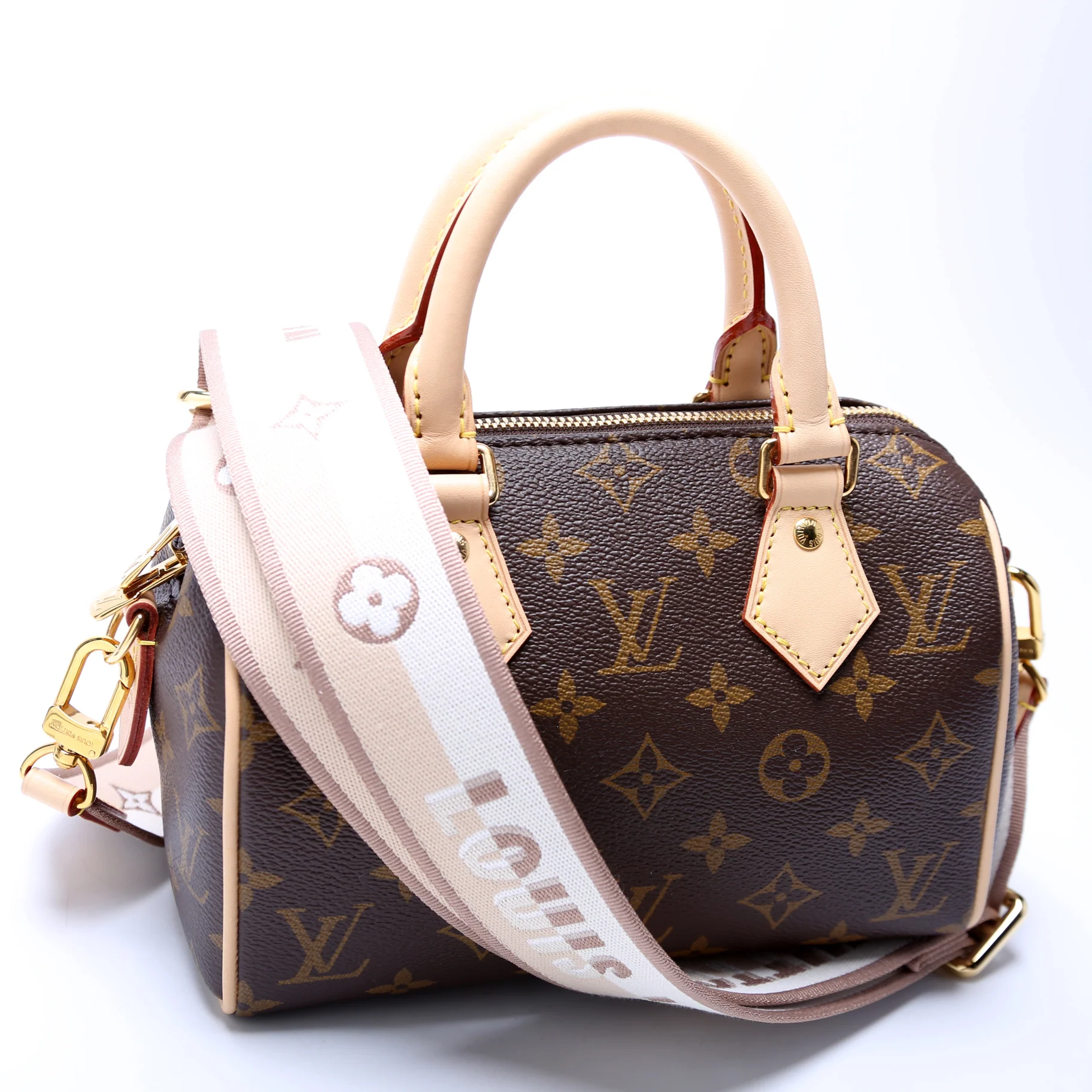 Speedy 20 Bandouliere With Canvas Strap Monogram - Image 2
