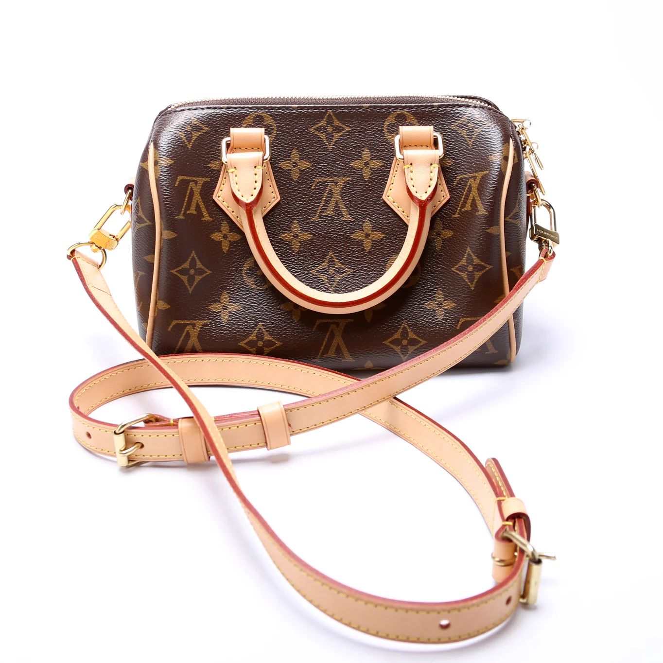 Speedy 20 Bandouliere With Canvas Strap Monogram - Image 3