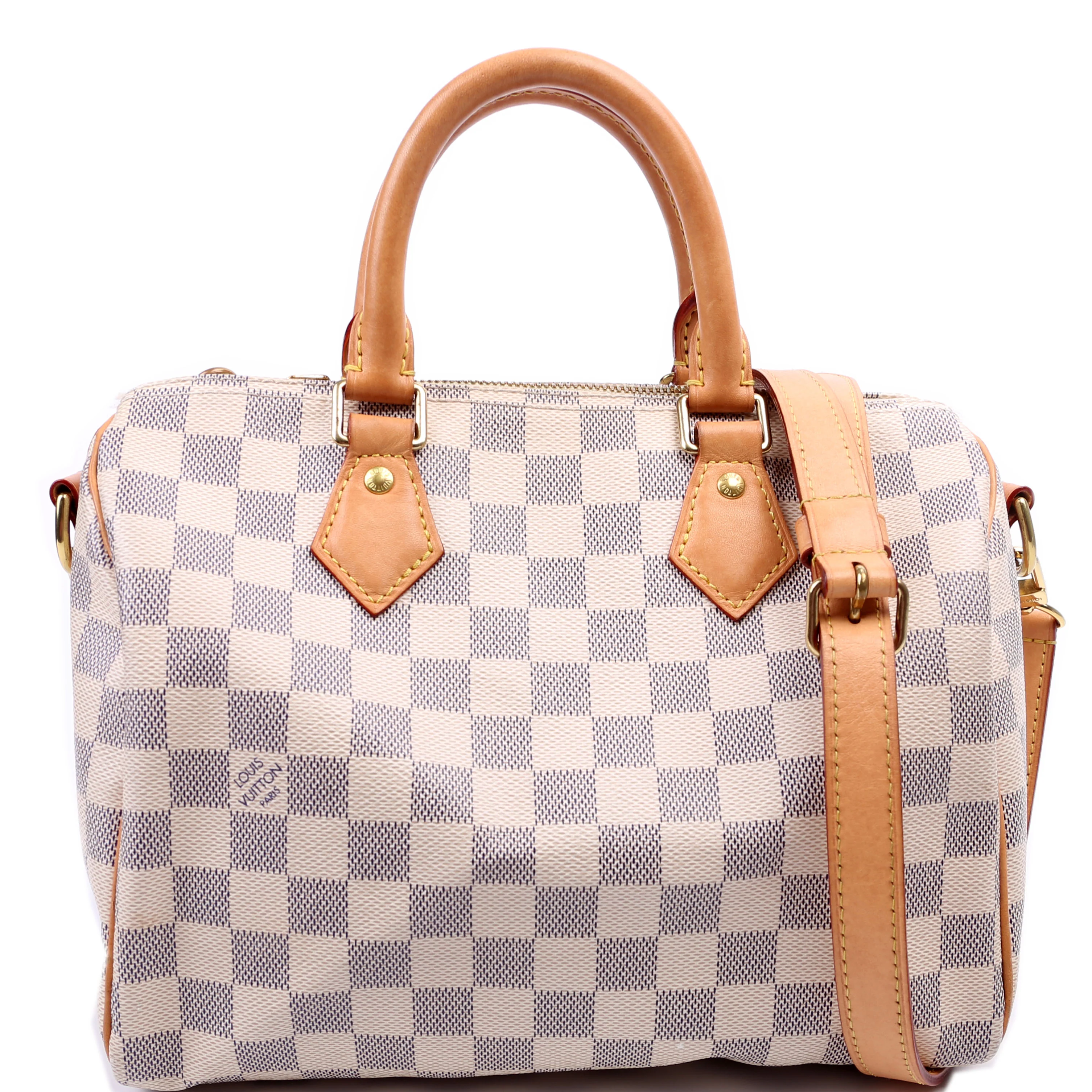 Speedy 25 Bandouliere Damier Azur