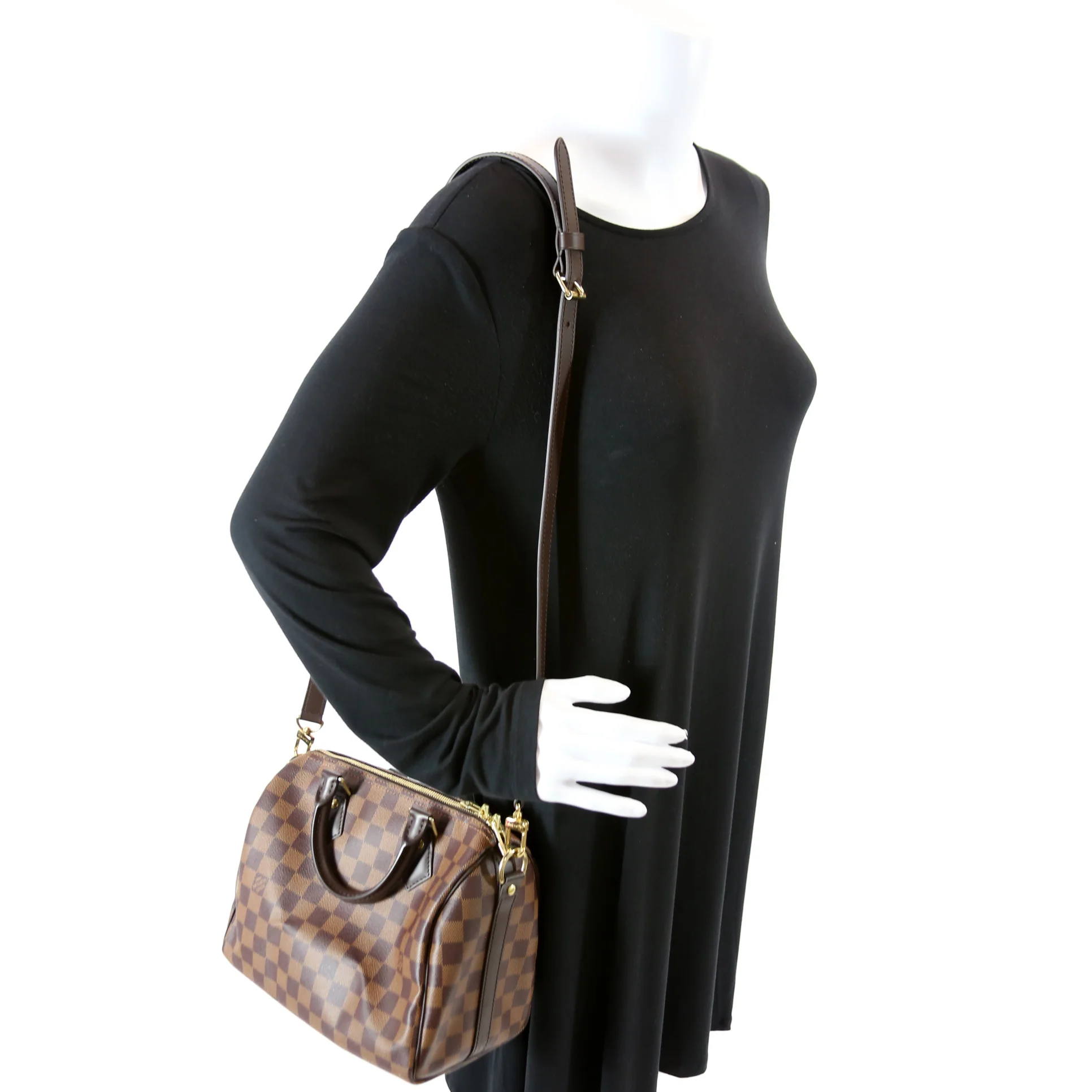 Speedy 25 Bandouliere Damier Ebene - Image 12