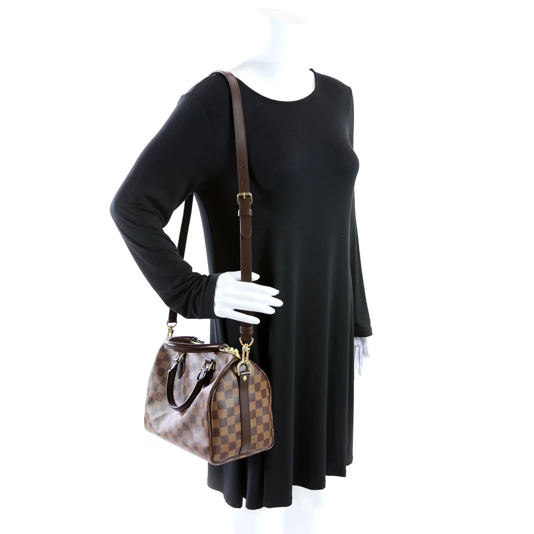 Speedy 25 Bandouliere Damier Ebene - Image 9