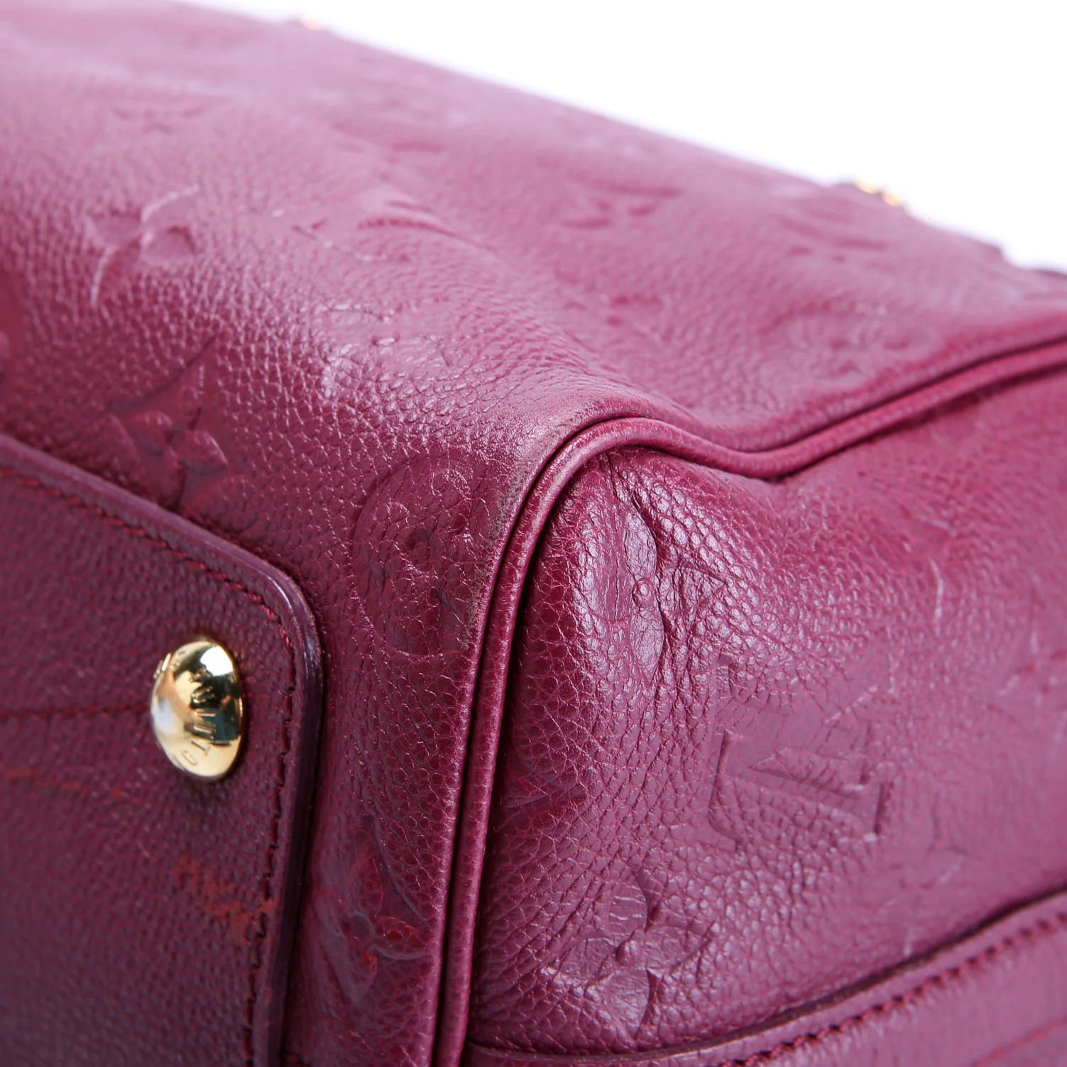 Speedy 25 With Strap Empreinte Burgundy - Image 6