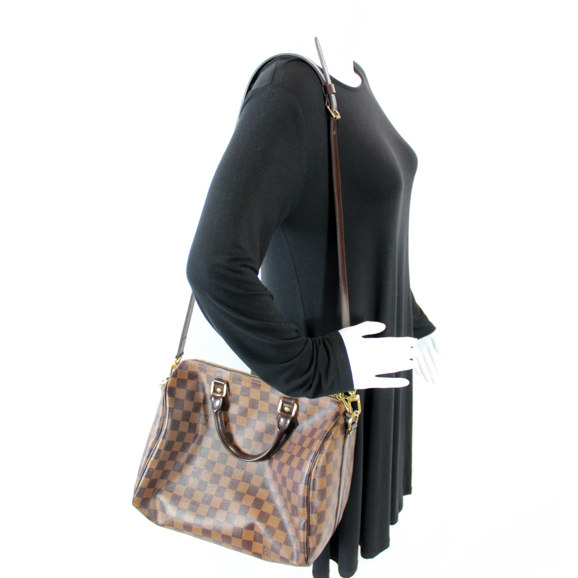 Speedy 30 Bandouliere Damier Ebene - Image 13