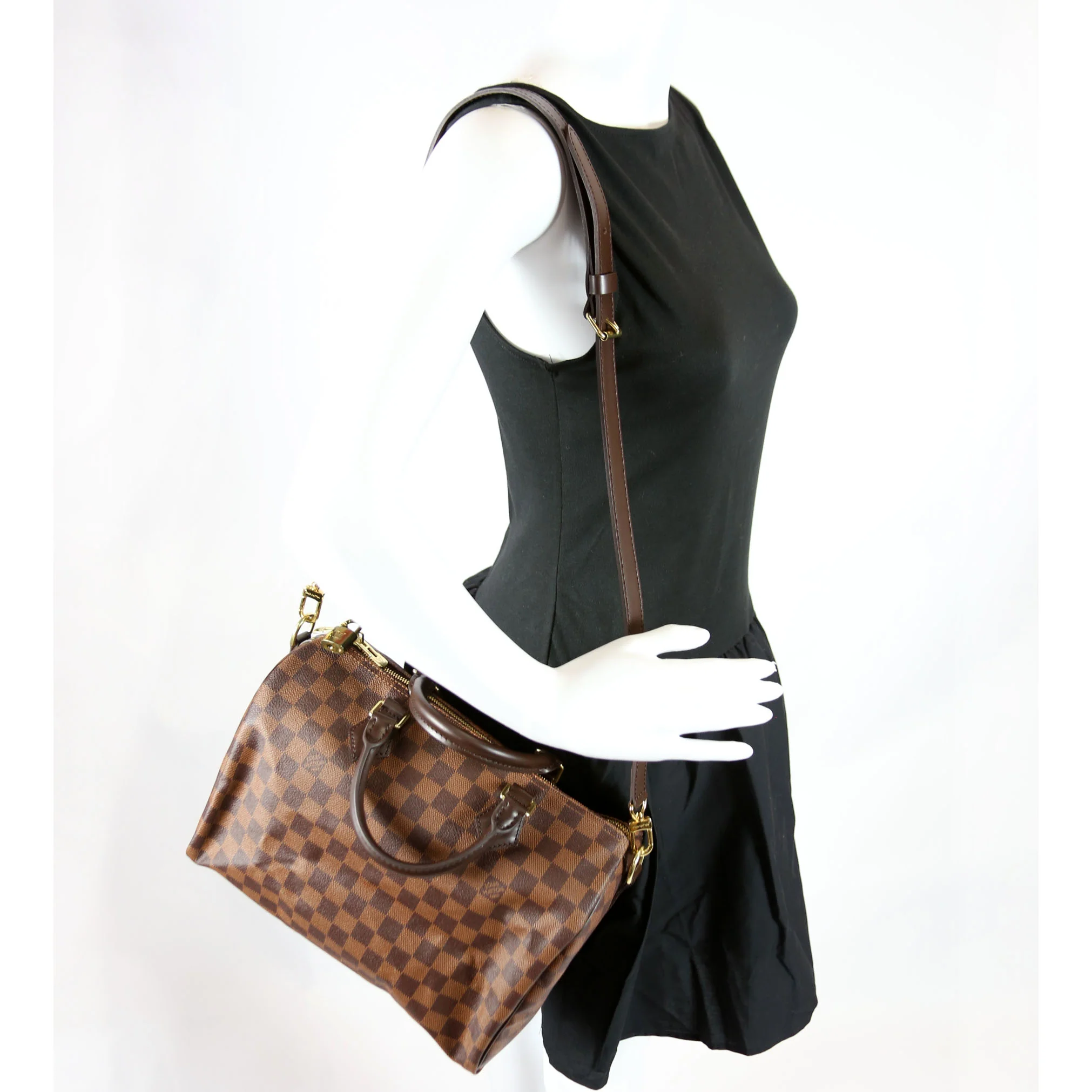 Speedy 30 Bandouliere Damier Ebene - Image 14
