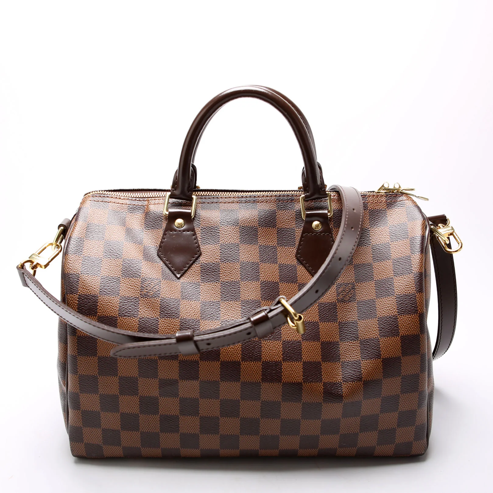 Speedy 30 Bandouliere Damier Ebene Brown/Red - Image 3