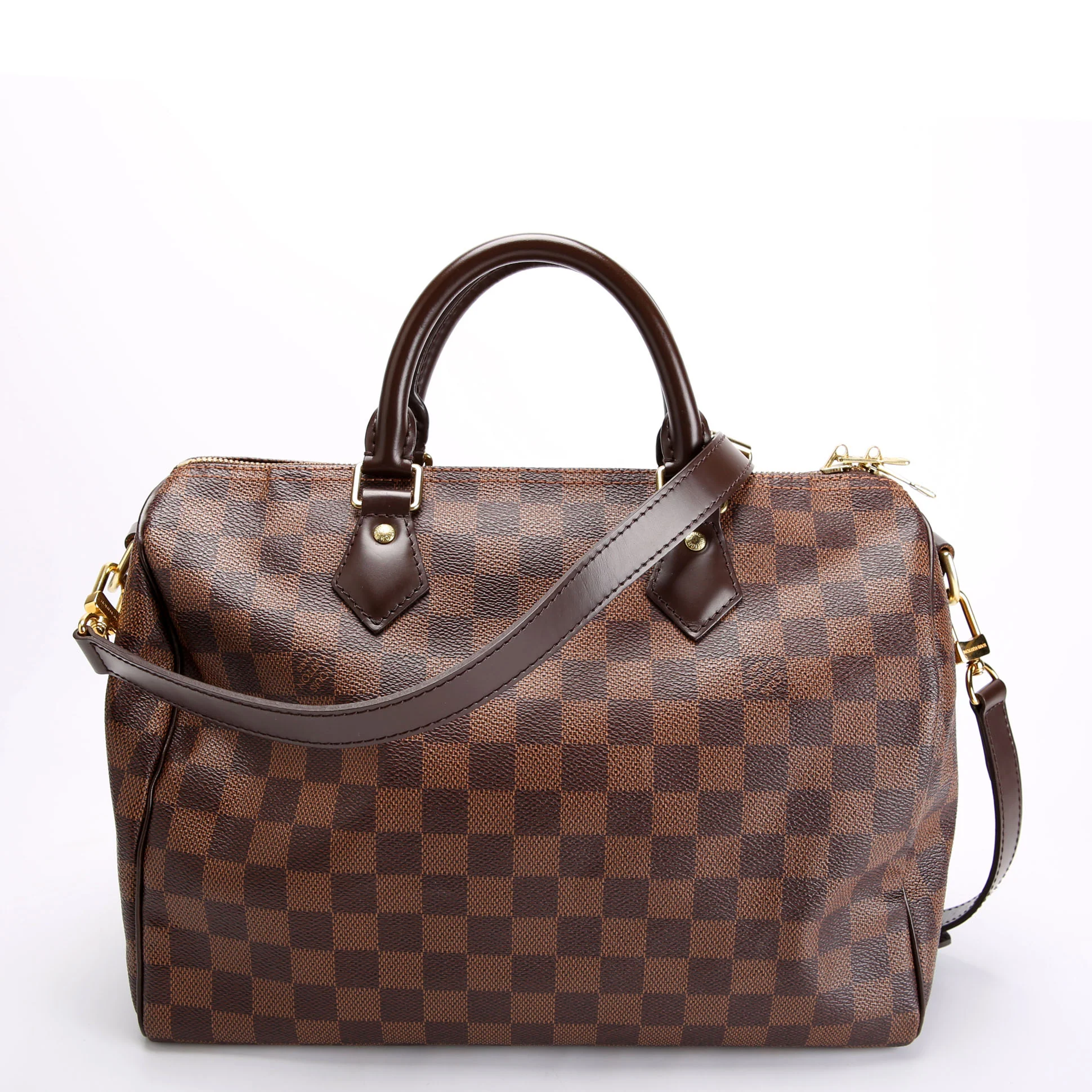 Speedy 30 Bandouliere Damier Ebene Brown/Red - Image 3