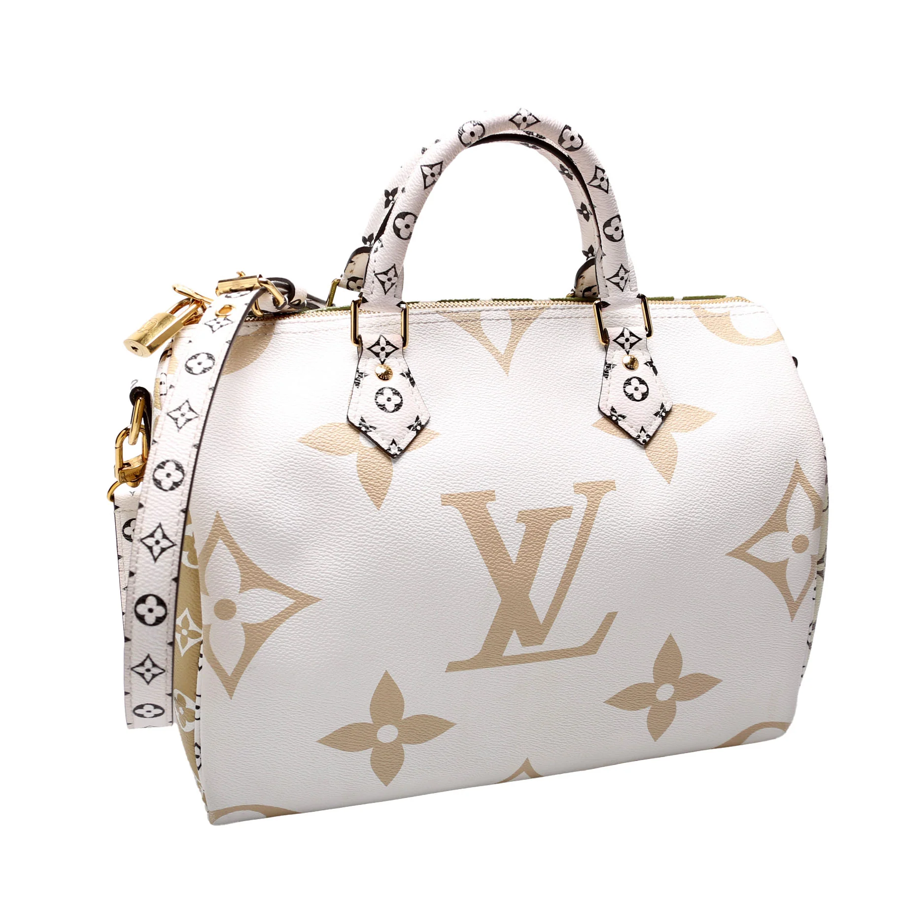 Speedy 30 Bandouliere Giant Monogram Green - Image 2