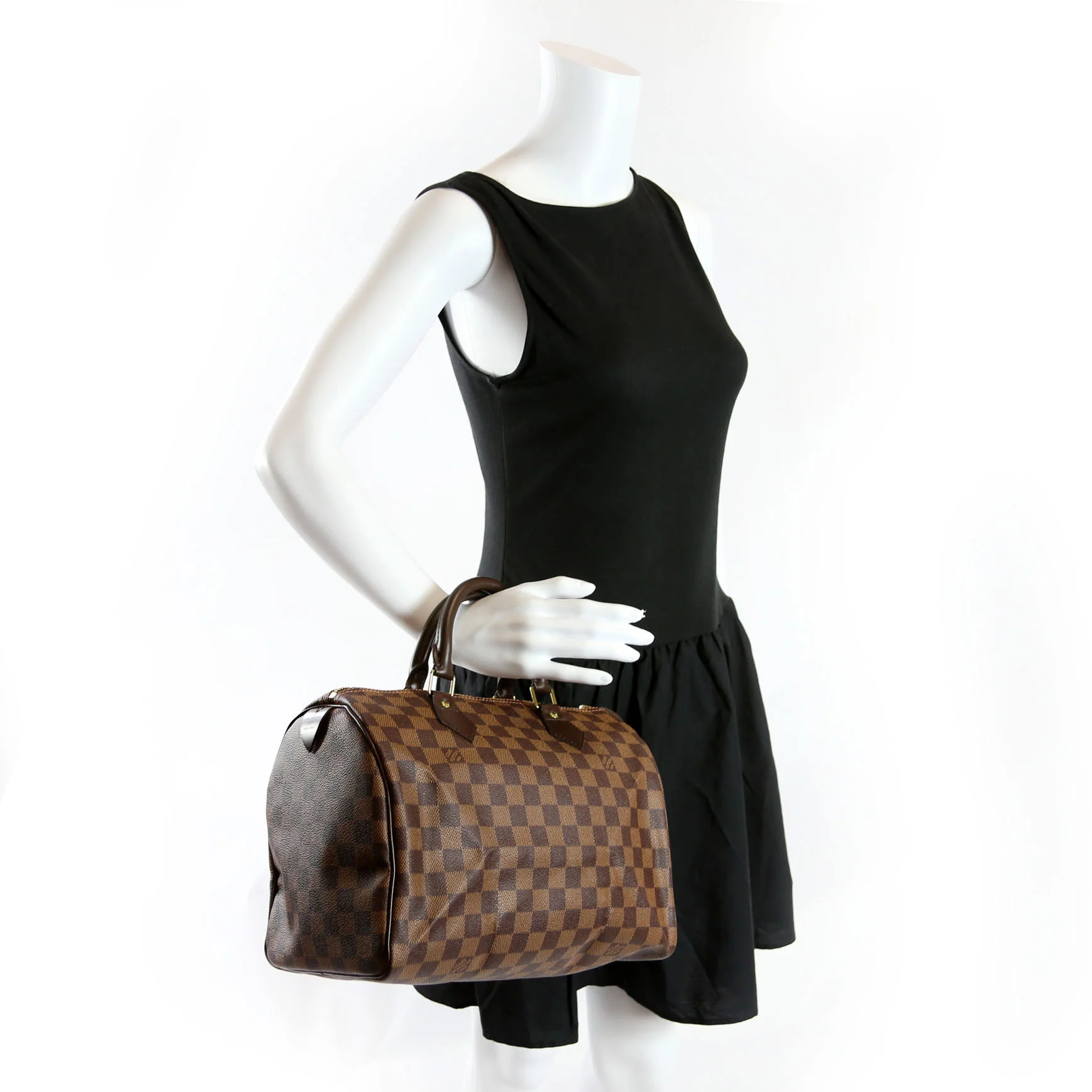 Speedy 30 Damier Ebene Brown/Red - Image 13