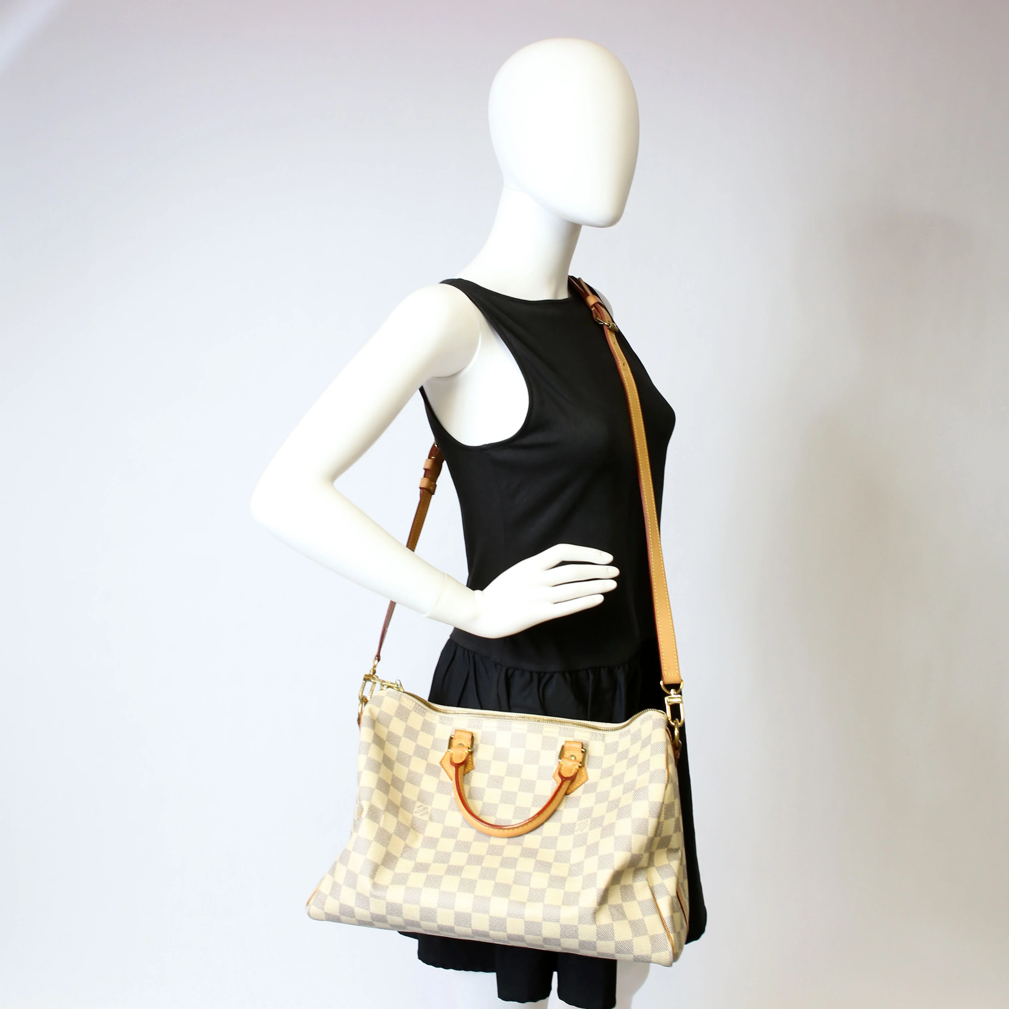 Speedy 35 Bandouliere Damier Azur - Image 22