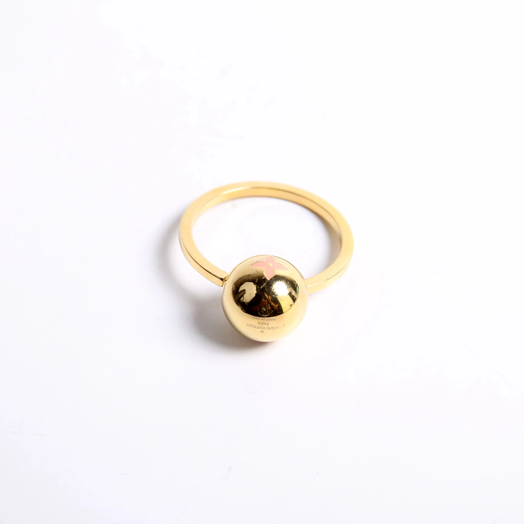 Sphere Key Ring Gold/Pink - Image 2