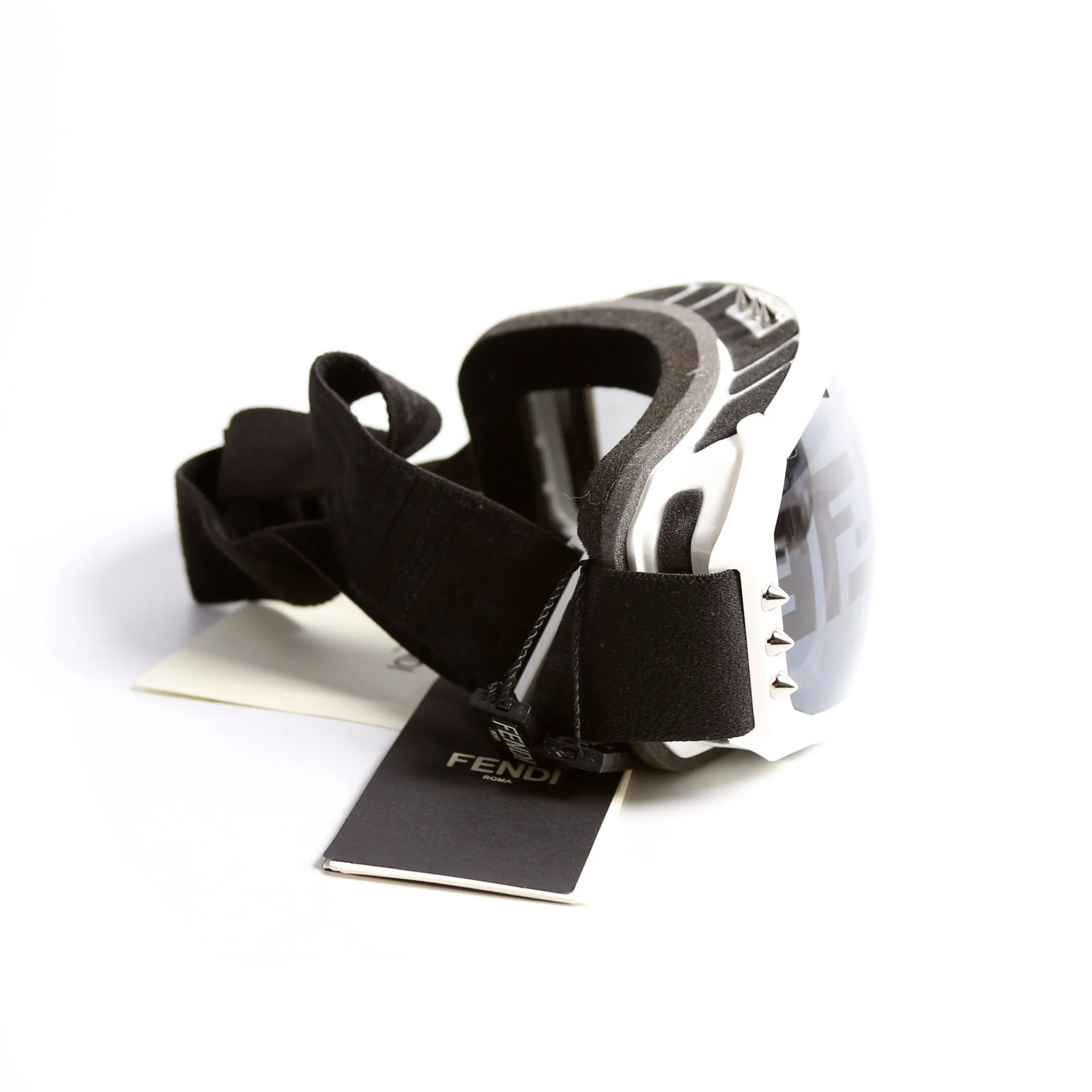 Spiked Ski Goggles White - Image 4