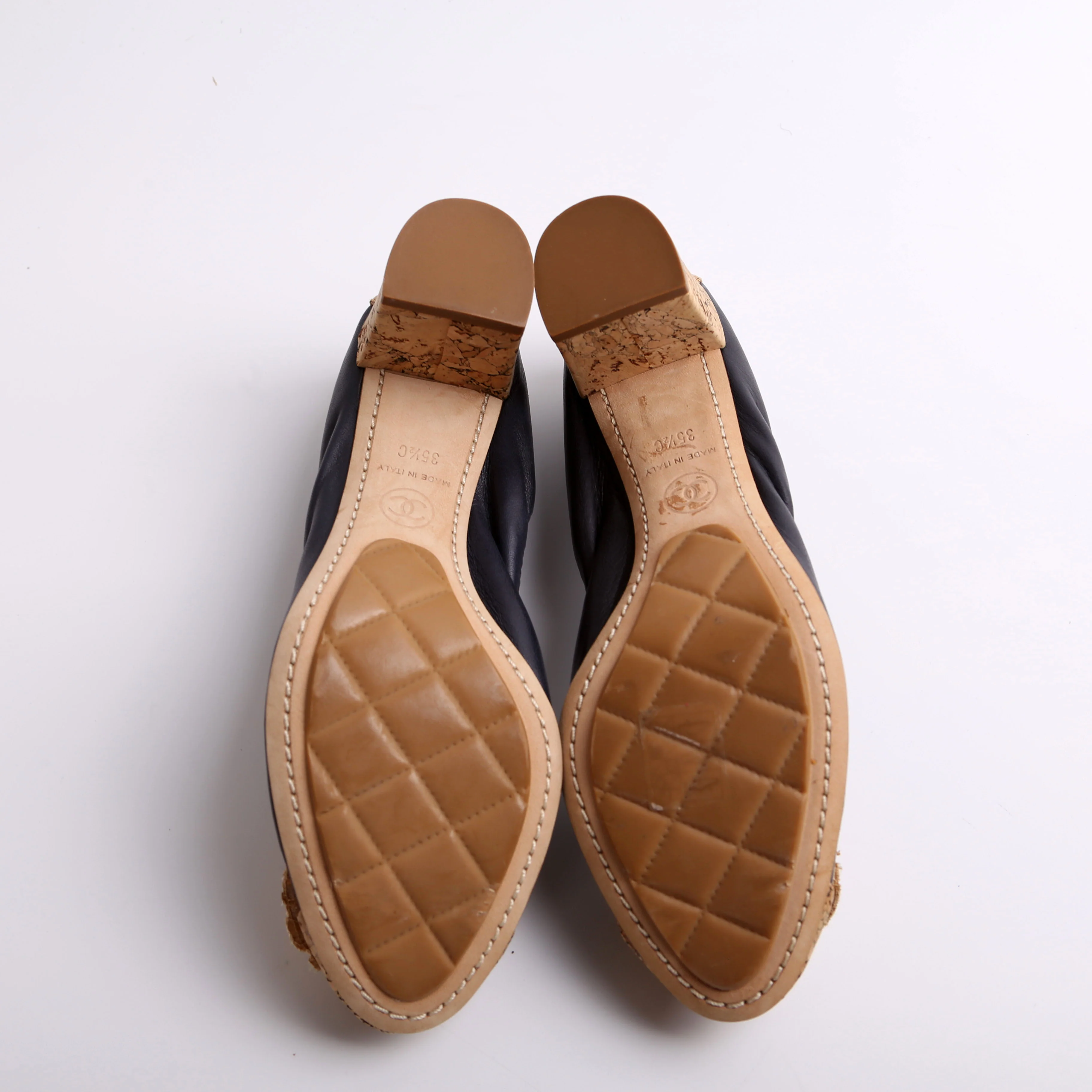 Spirit Pumps Cork/Lambskin Size 35.5 - Image 6