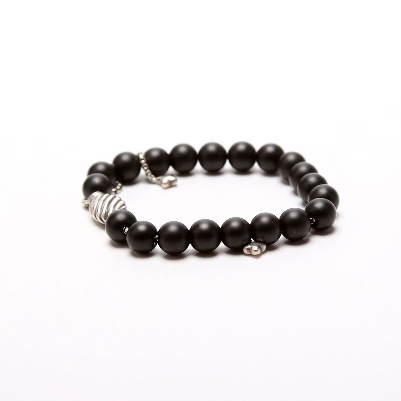 Spiritual Beads 8MM Bracelet Onyx/925 - Image 4