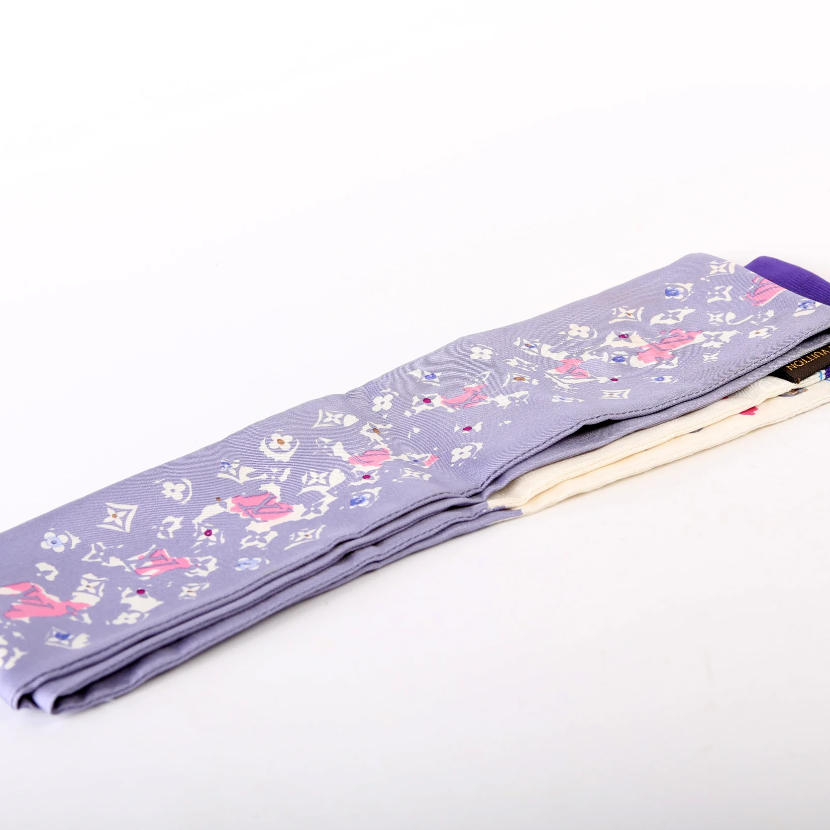 Splash Monogram Silk Bandeau Scarf - Image 2