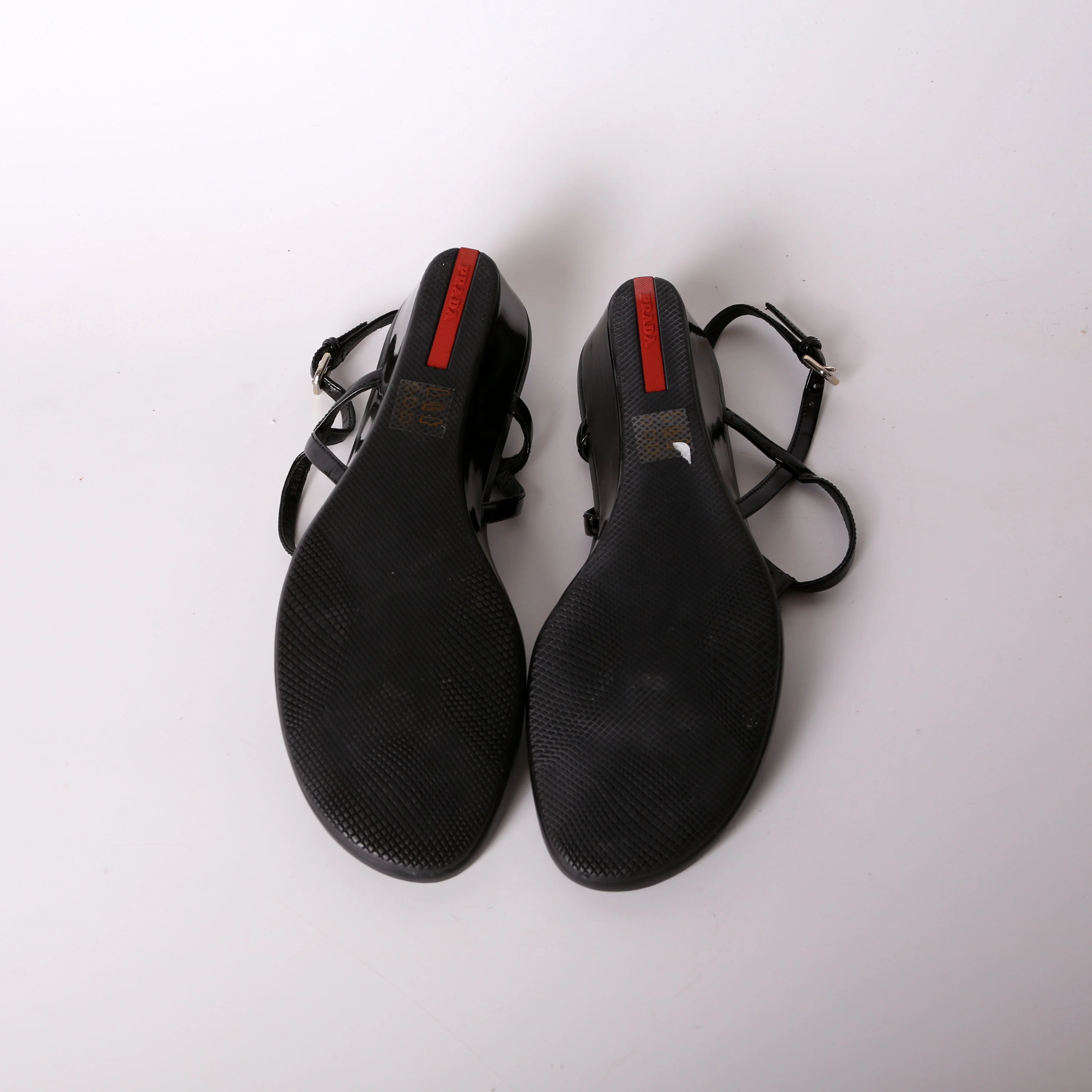 Sport Patent Leather Thong T strap Sandals Size 38.5 - Image 6