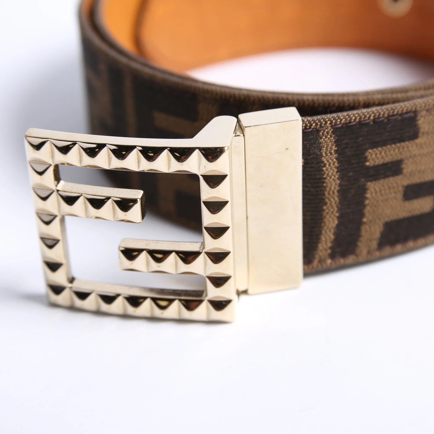 Square Buckle FF Reverse FF/Leather Size 110 - Image 2