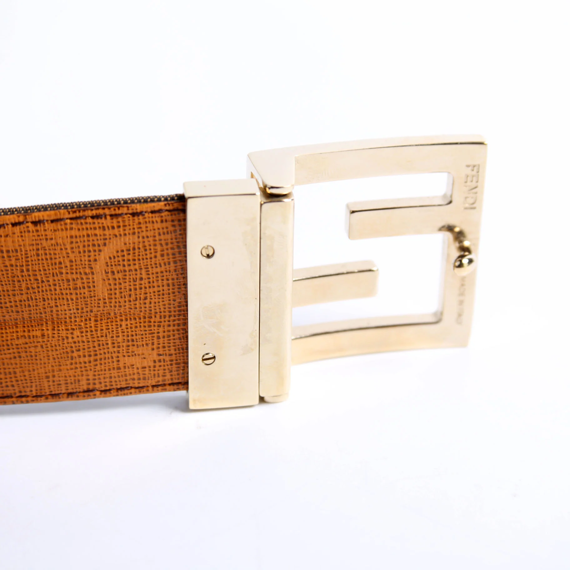 Square Buckle FF Reverse FF/Leather Size 110 - Image 3