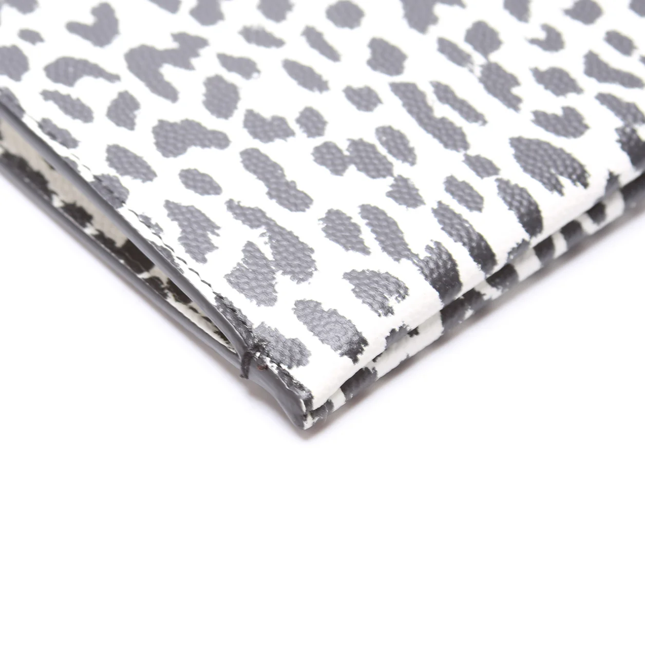 Stamped Leather Clutch 397294 Black/White - Image 5