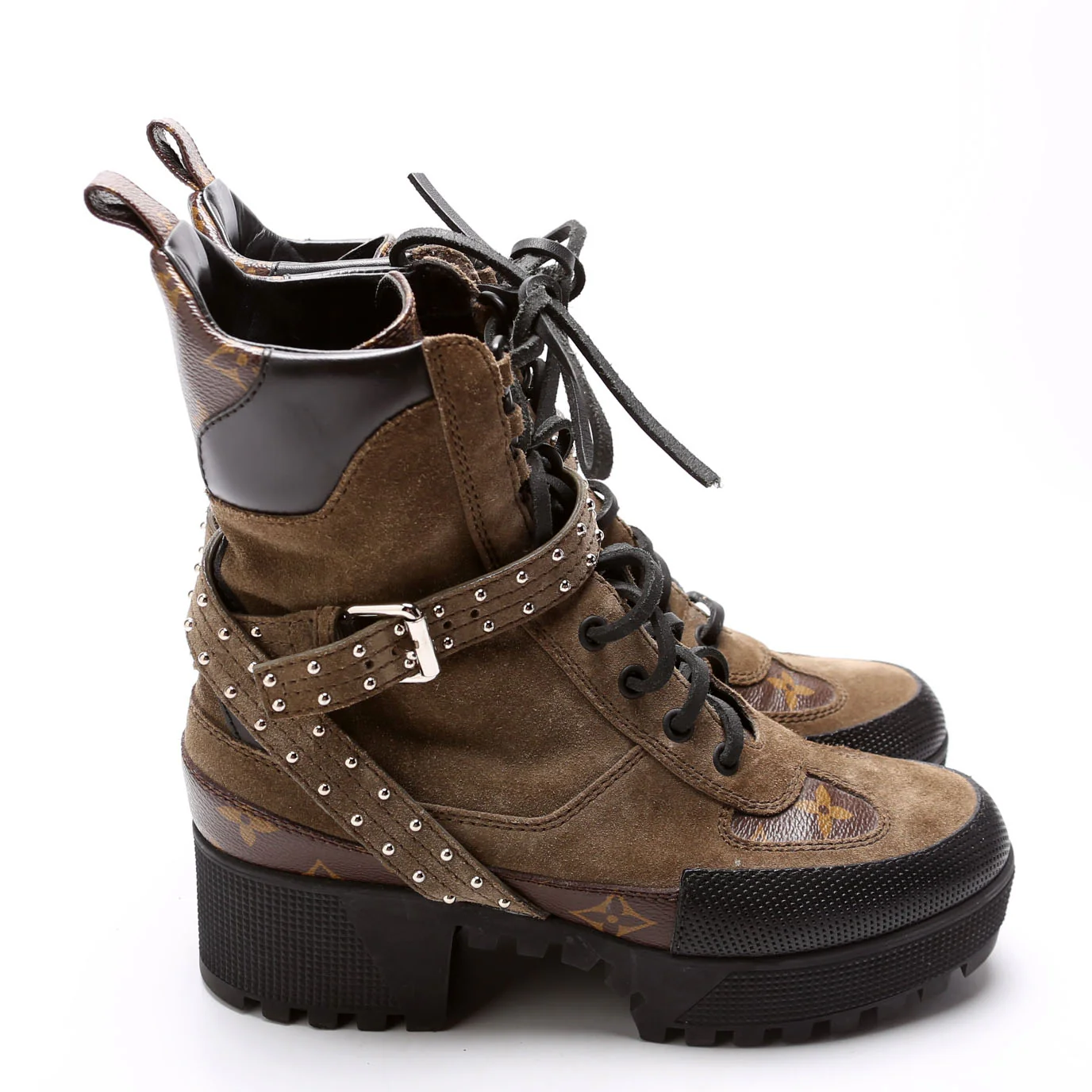 Star Trail Ankle Boots Studded Size 37 Gray - Image 3