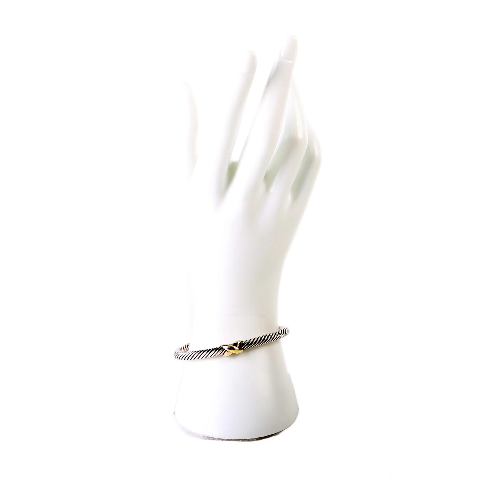Station X Cable Cuff Bracelet 925/750 - Image 7
