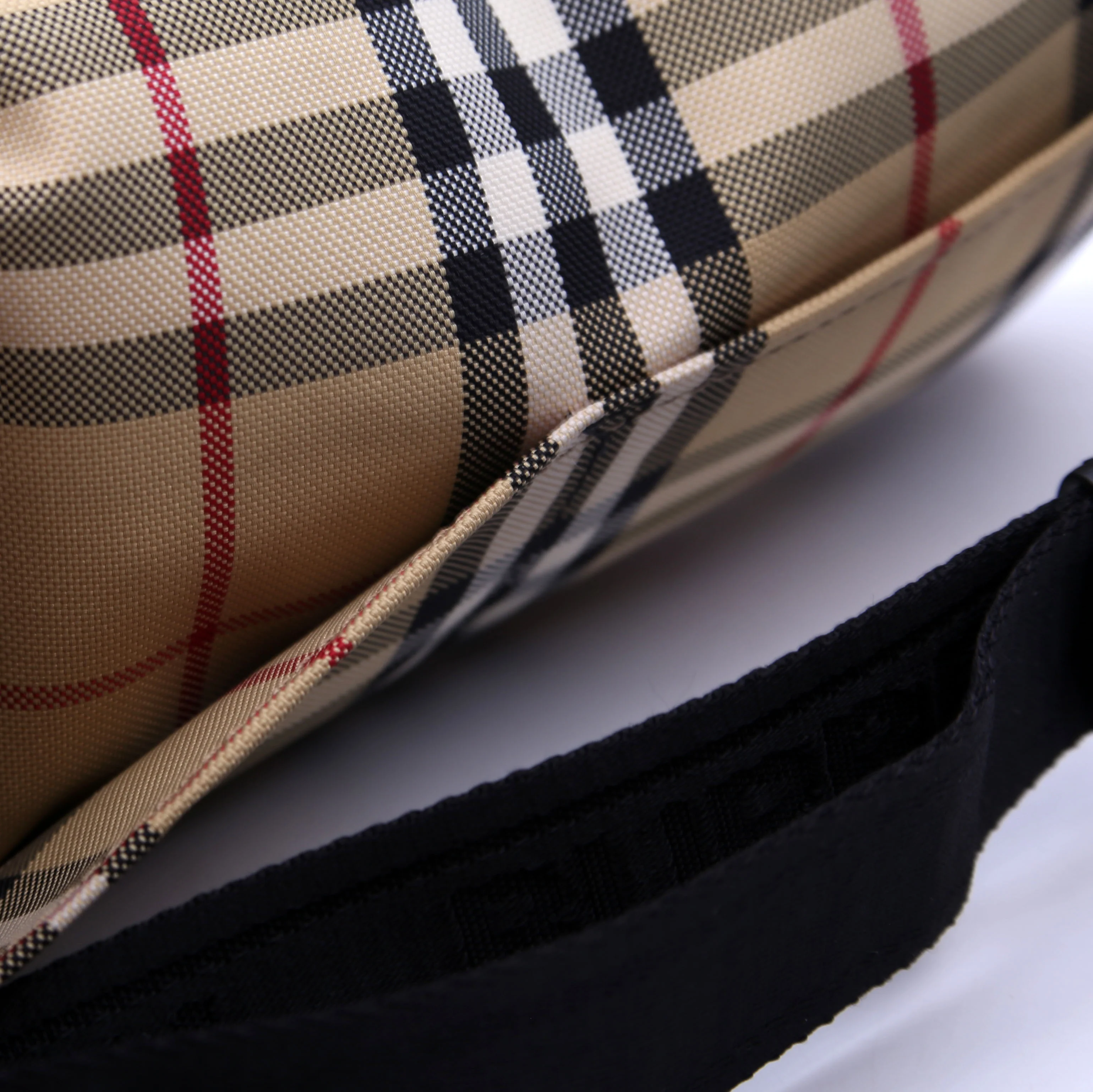 Stevie Vintage Check Belt Bag Tan - Image 9