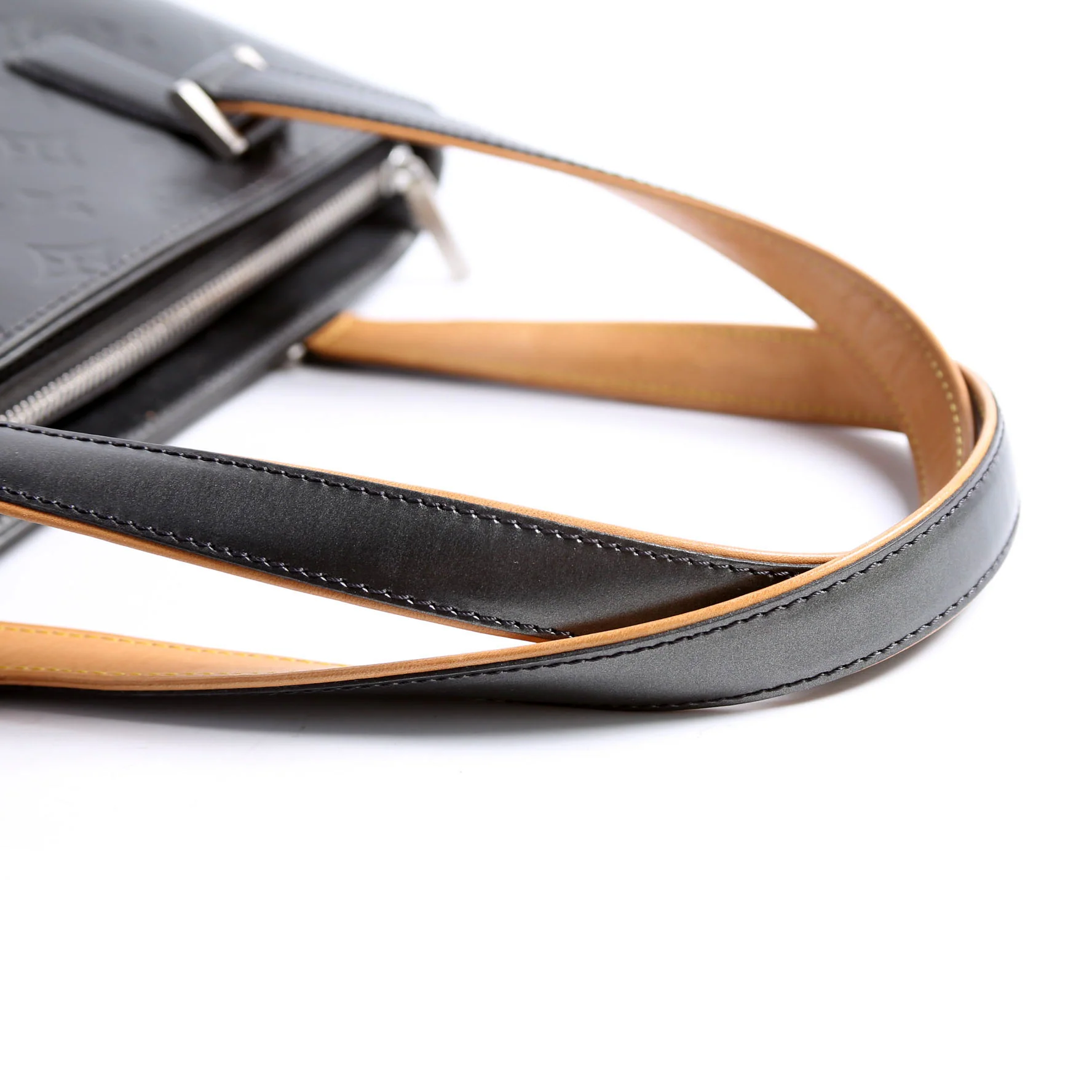 Stockton Monogram Mat Leather Gray - Image 12