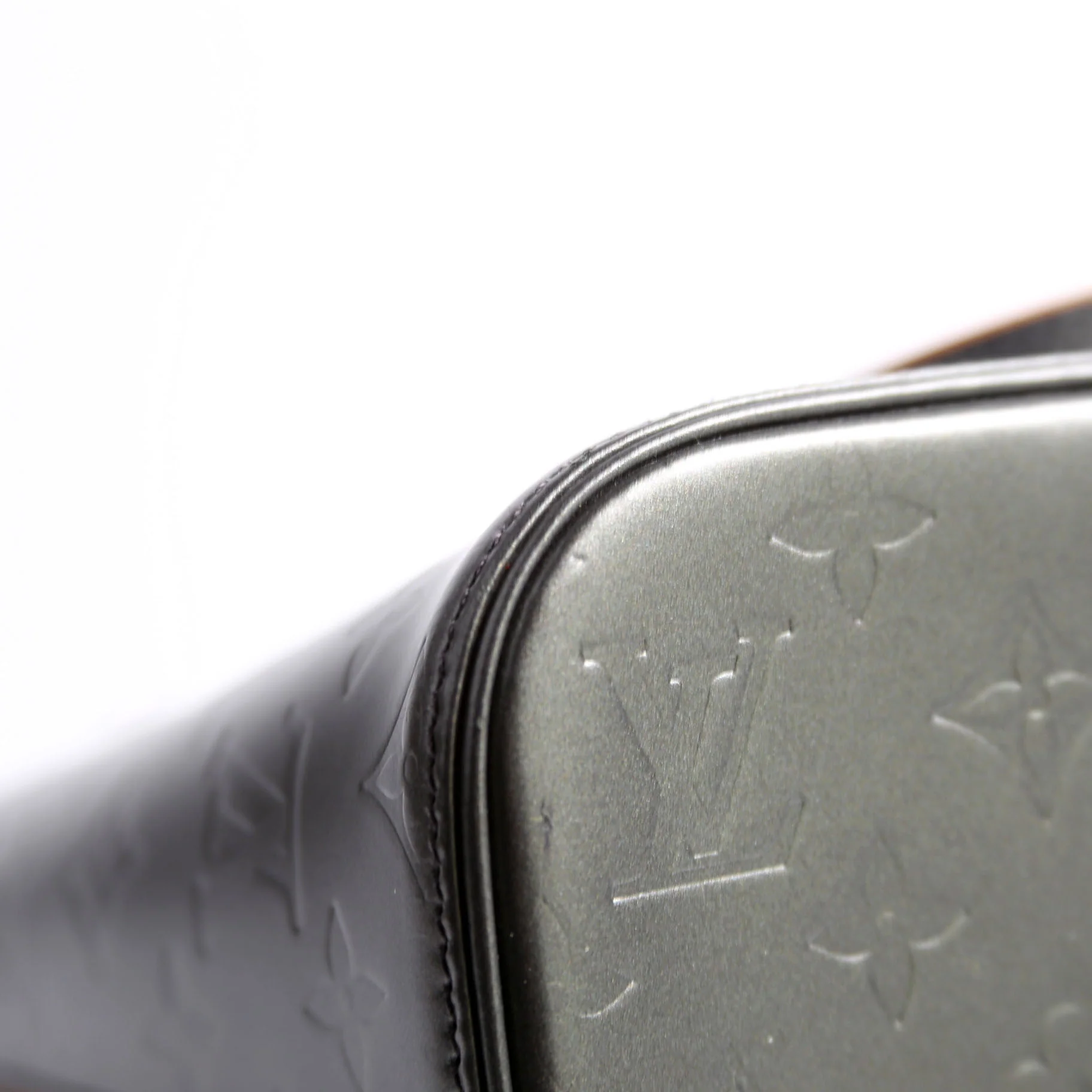 Stockton Monogram Mat Leather Gray - Image 6
