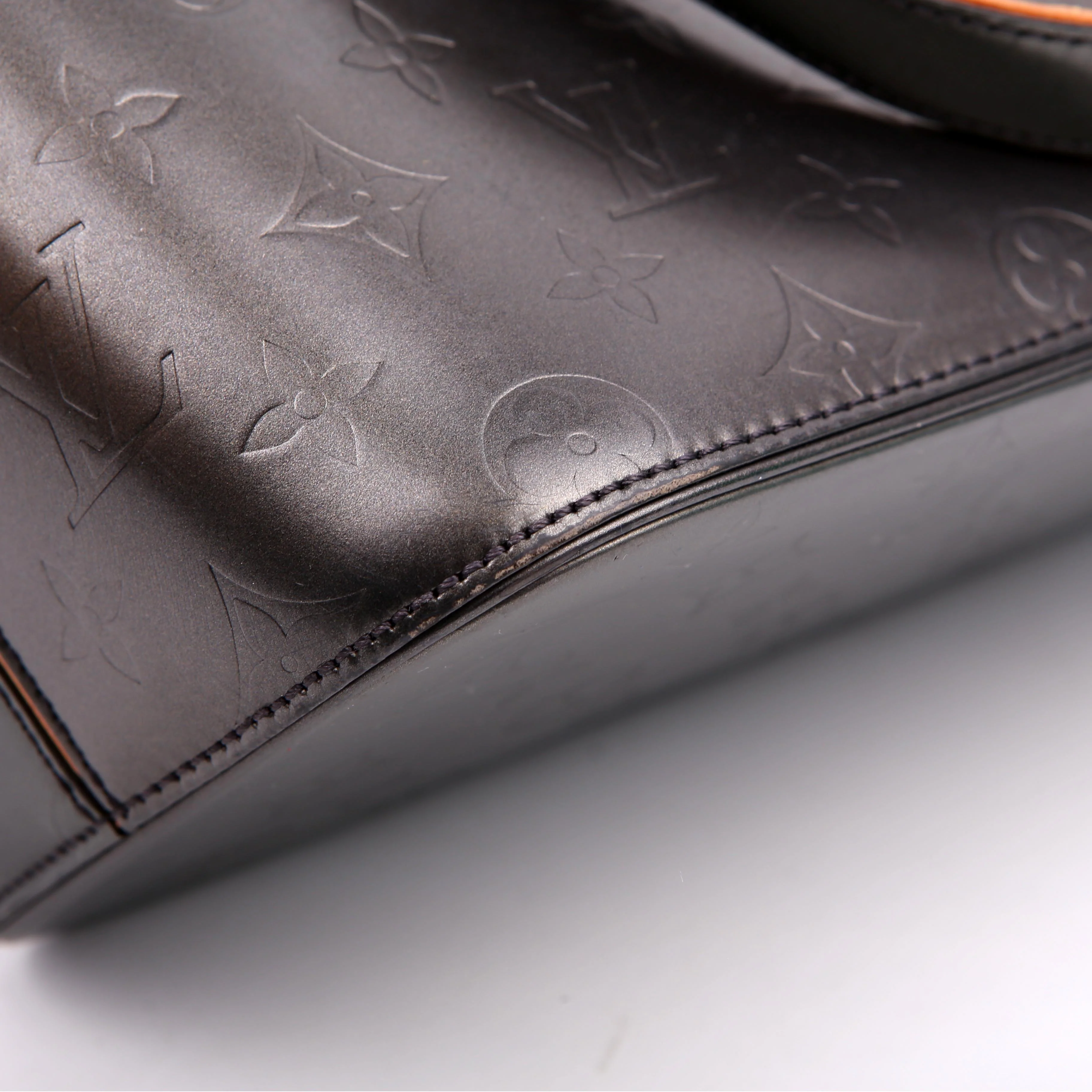 Stockton Monogram Matte Leather Grey - Image 6
