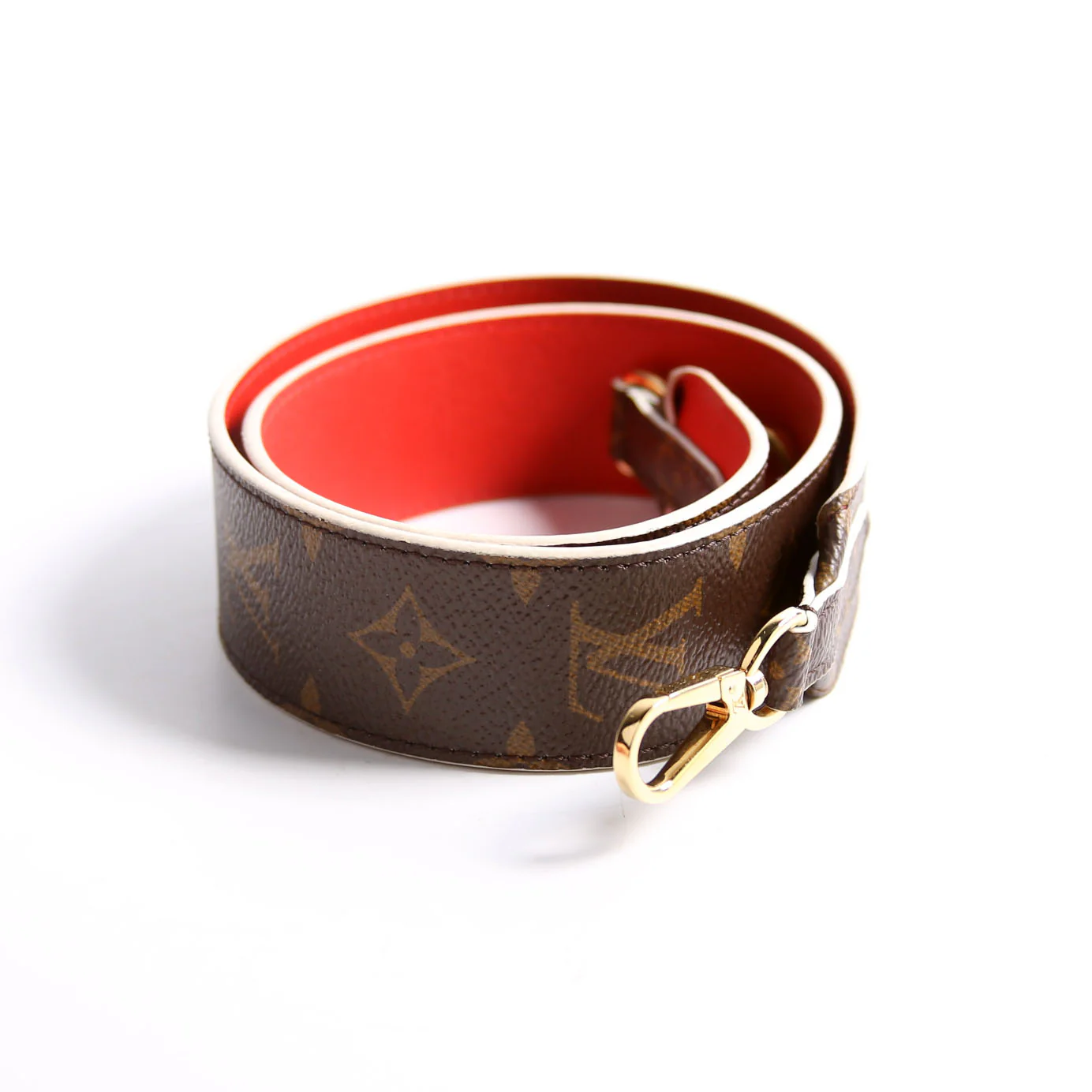 Strap: Bandouliere Monogram/Leather Red/Brown - Image 4