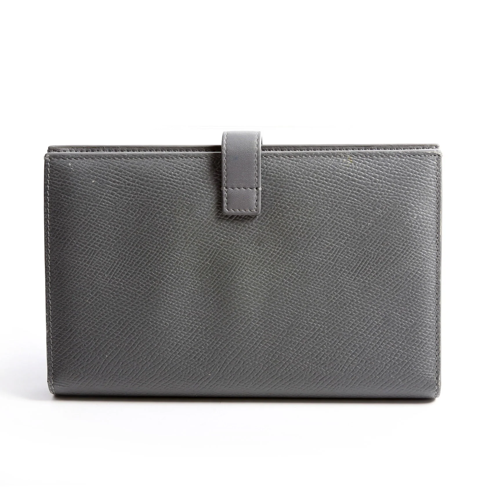 Strap Wallet Grain Calfskin Large Gray - Image 2
