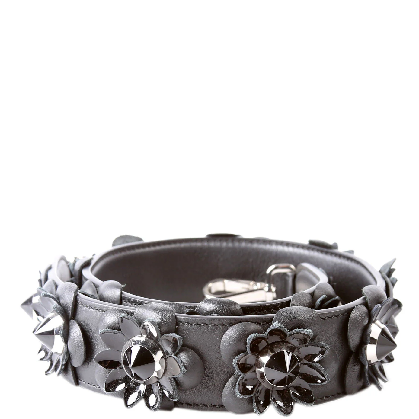 Strap You F Flowers Strap Black