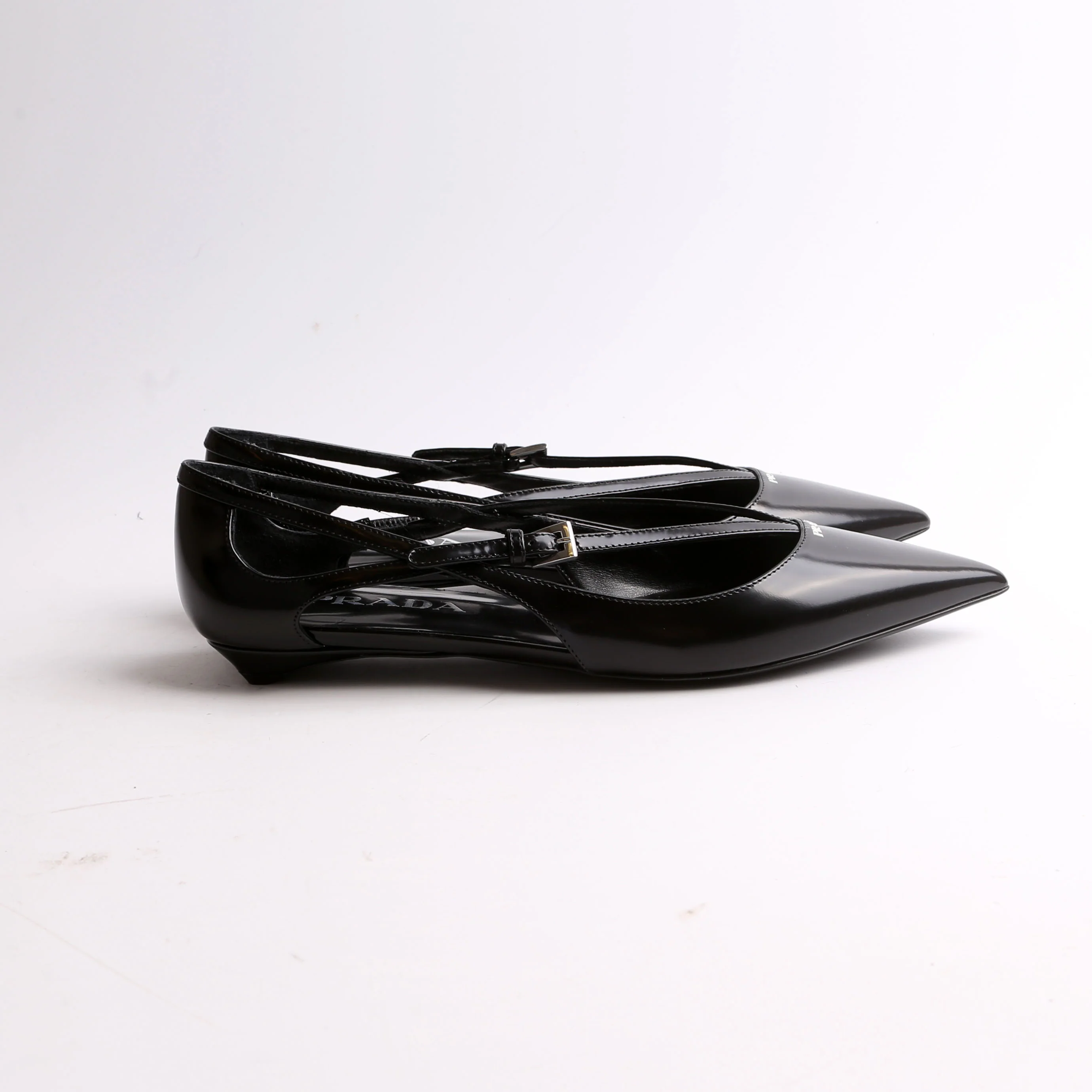 Strappy Pointed Toe Ballet Flats Size 36.5 - Image 4